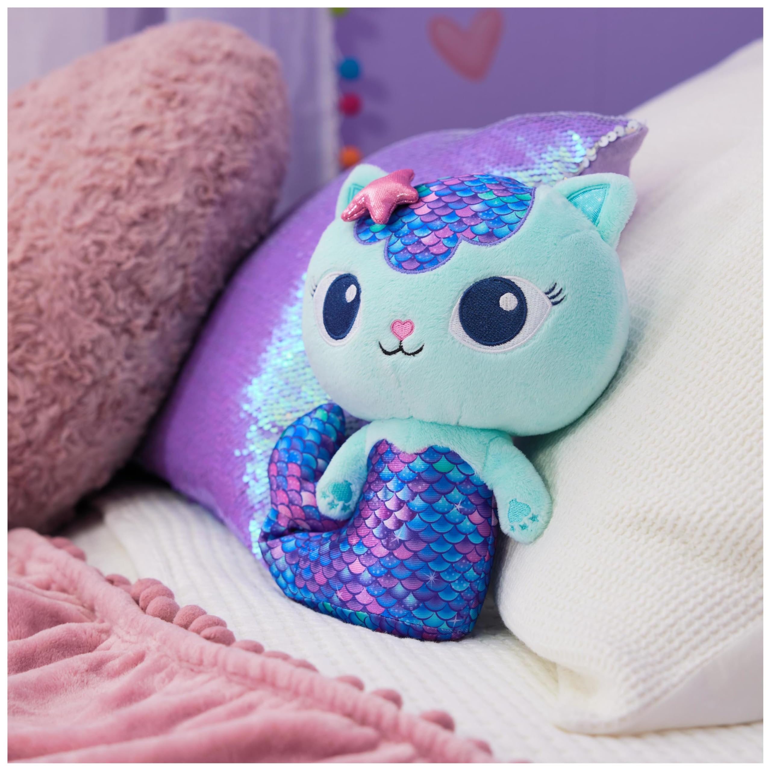 Gabby’s Dollhouse Fin-Tastic MerCat - 25cm Interactive Plush Toy for Kids 2