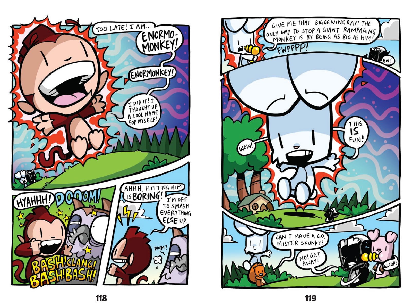 Bunny vs Monkey and the League of Doom!: 3 by Jamie Smart | Paperback