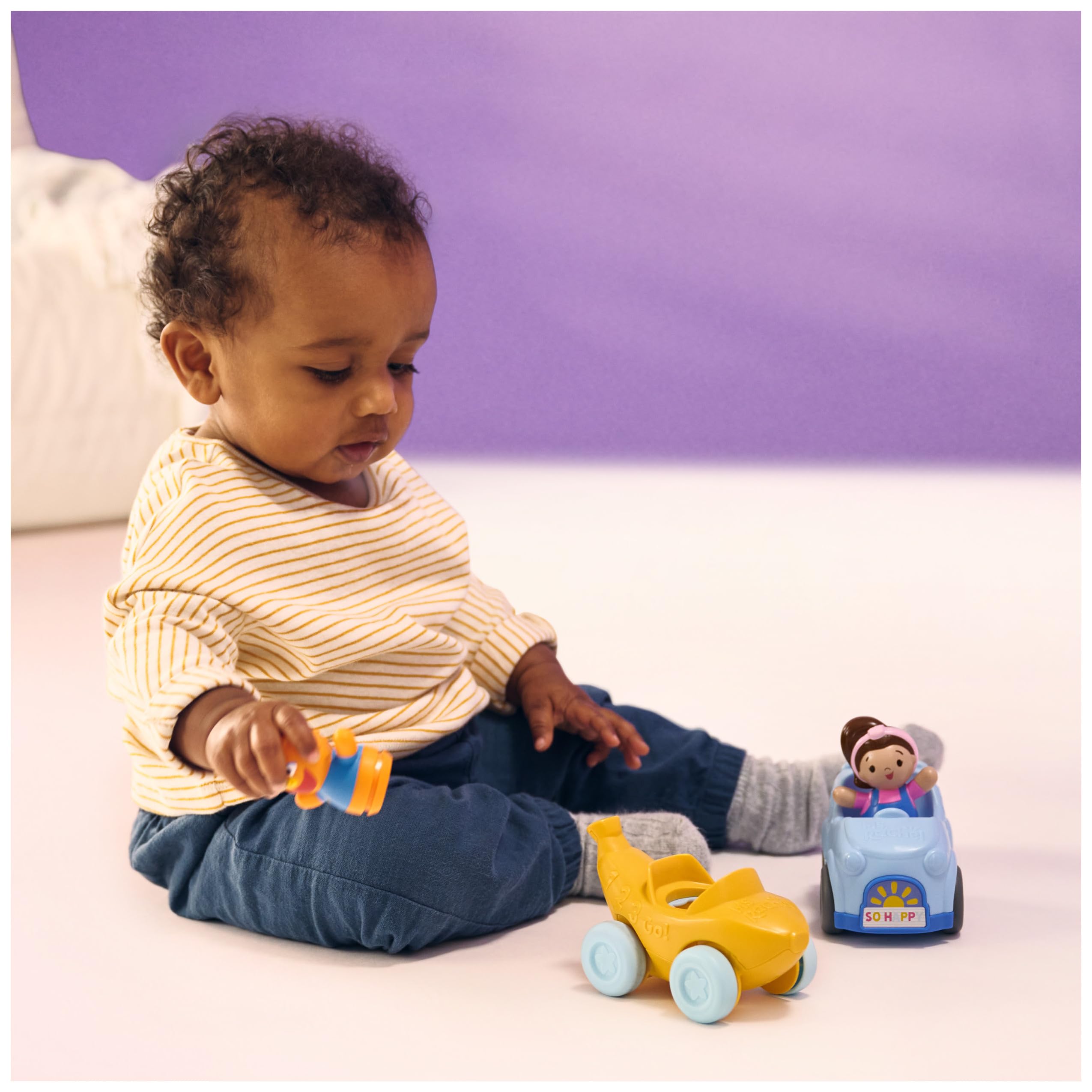 Ms. Rachel 1-2-3 Roll! Vehicle with Click-in Figure | Pull Back Action | Ages 12 Months+ 9