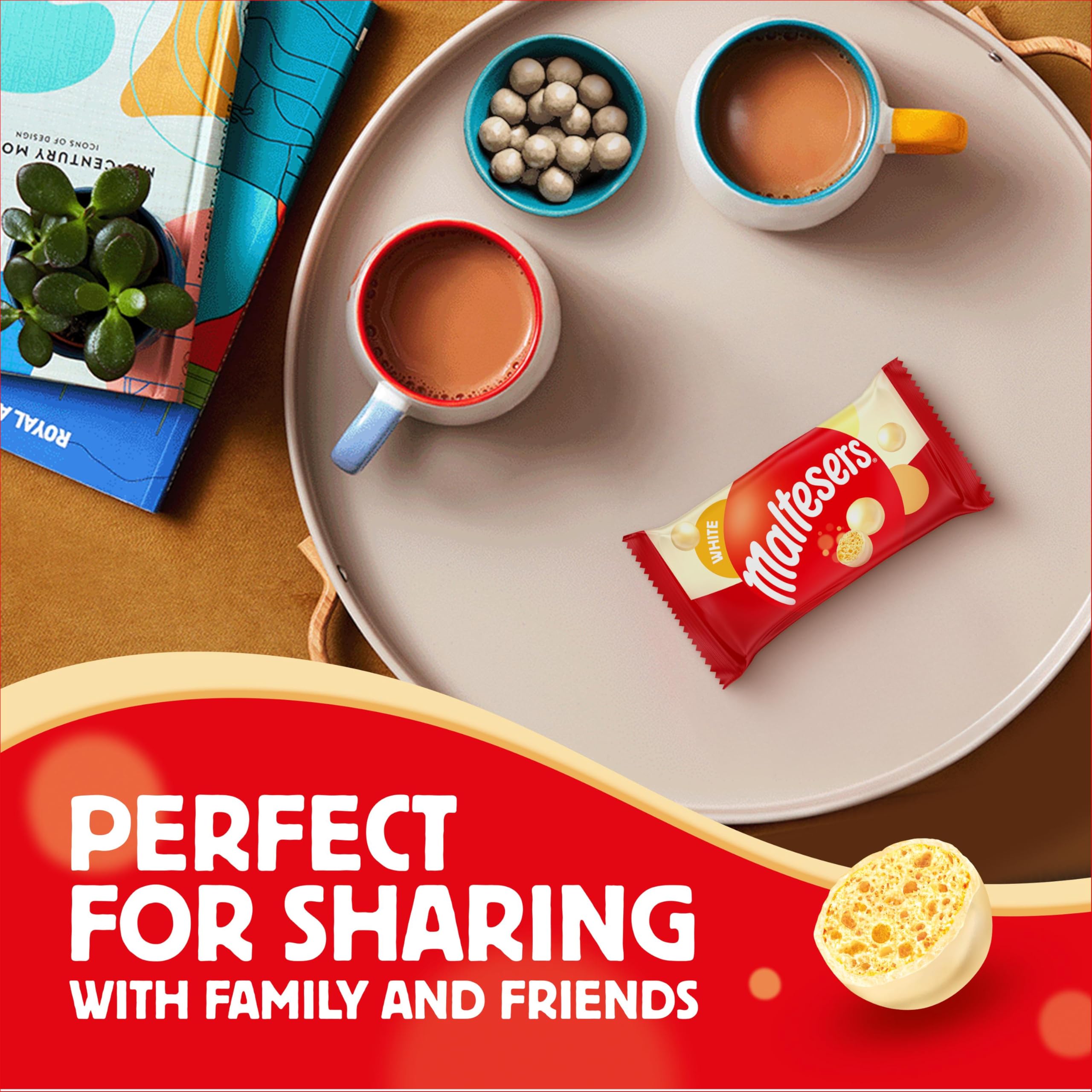 Maltesers White Chocolate & Honeycomb Treats, 25x30g Bags 7