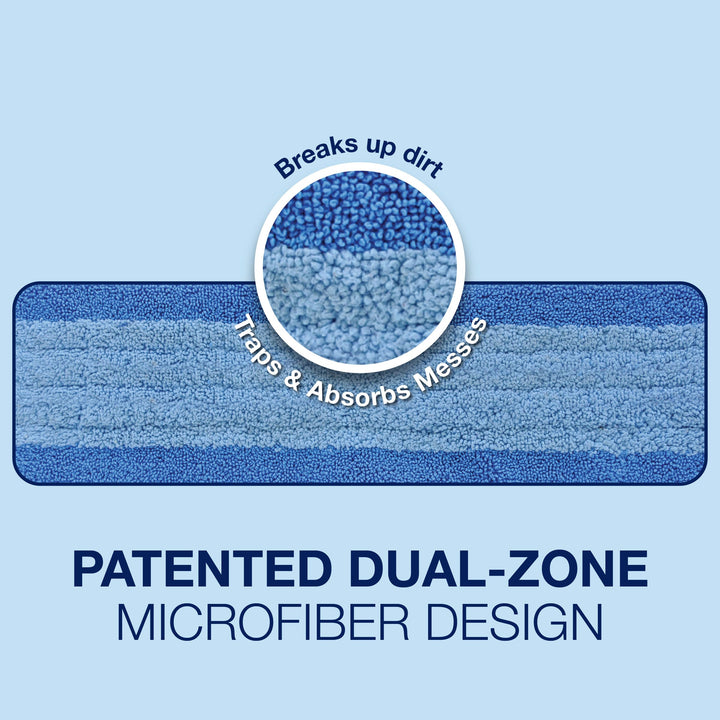 Bona Microfibre Cleaning Pad for Wood and Hard-Surface Floors - 3 Pack
