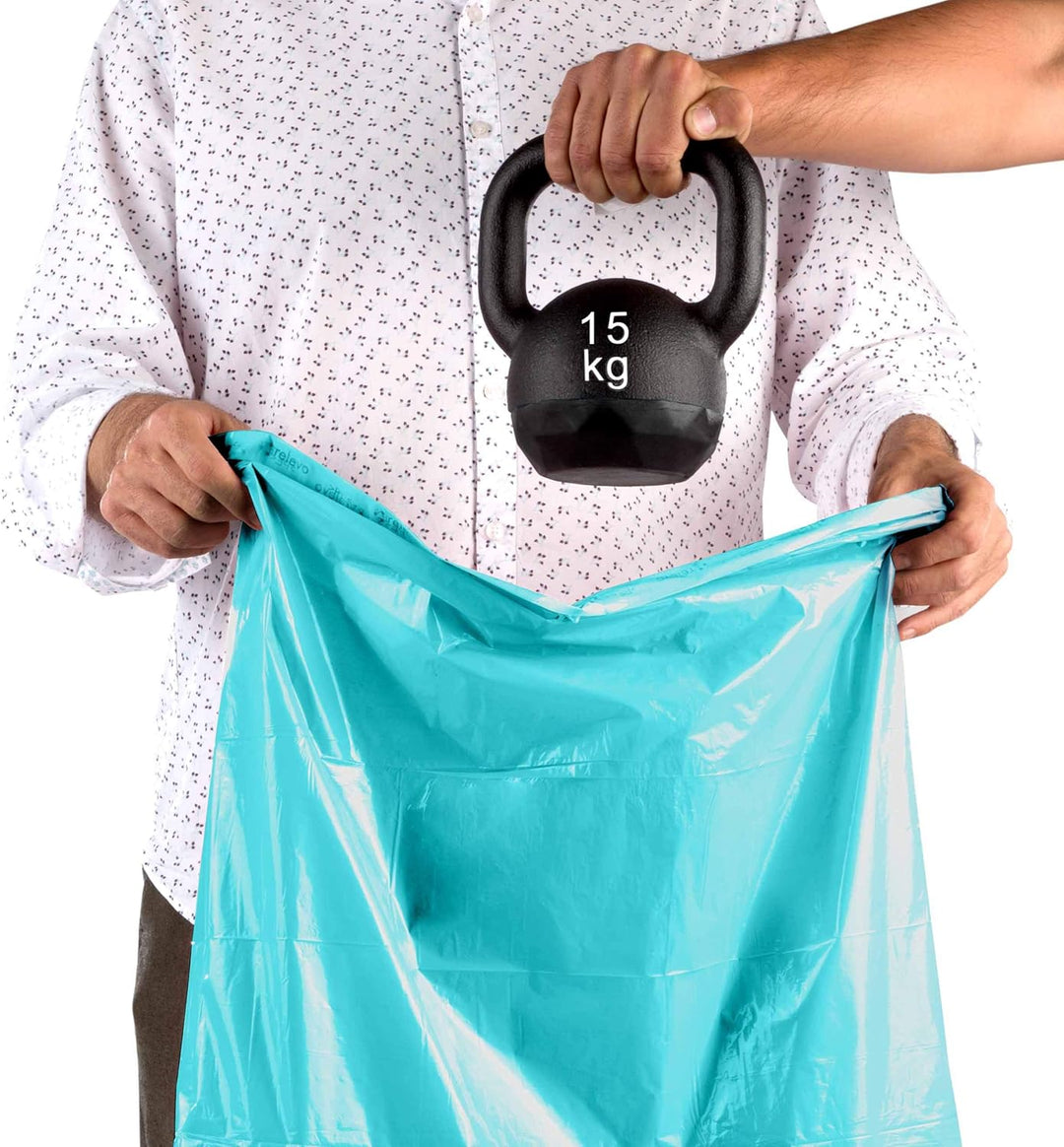 Relevo 100% Recycled Heavy Duty Bin Liners 20L - 15 Bags