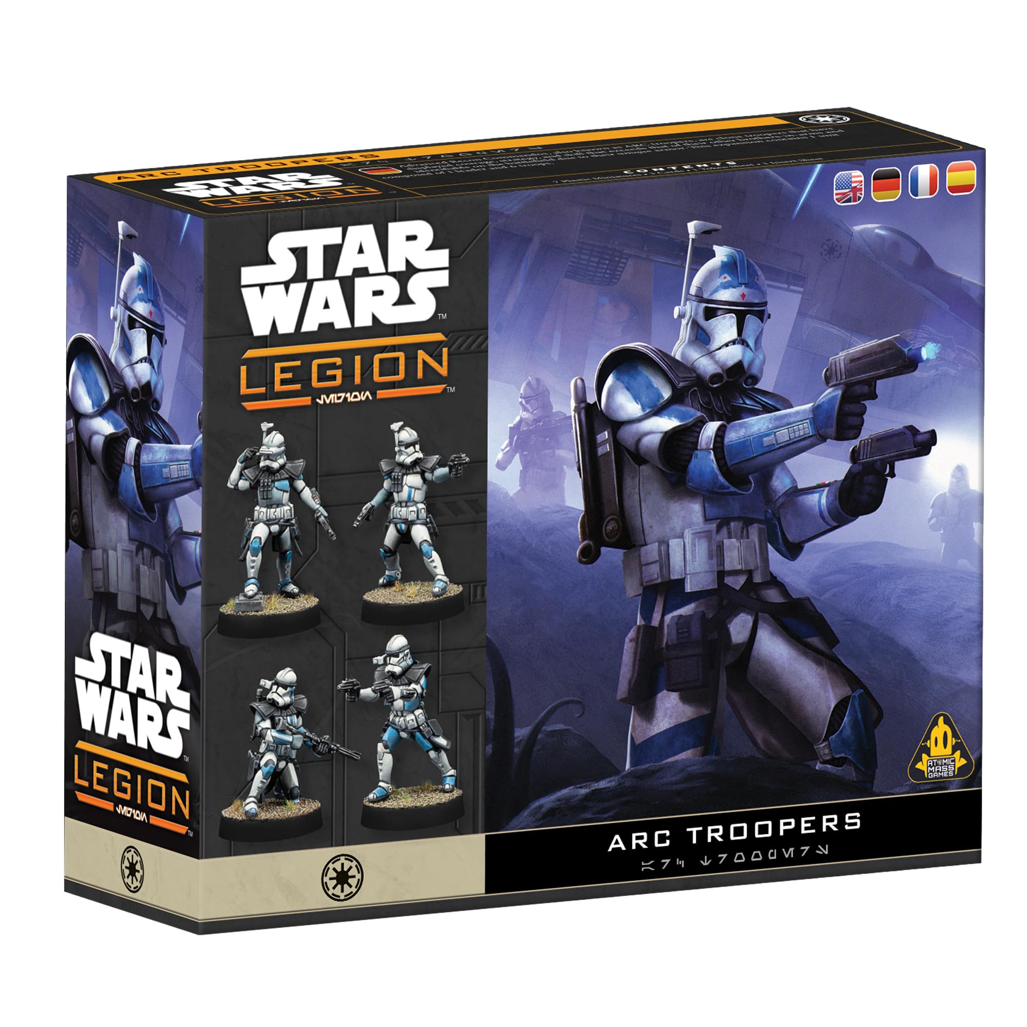 Asmodee Star Wars Legion: ARC Troopers Unit Expansion | Hard Plastic Miniatures | Galactic Republic