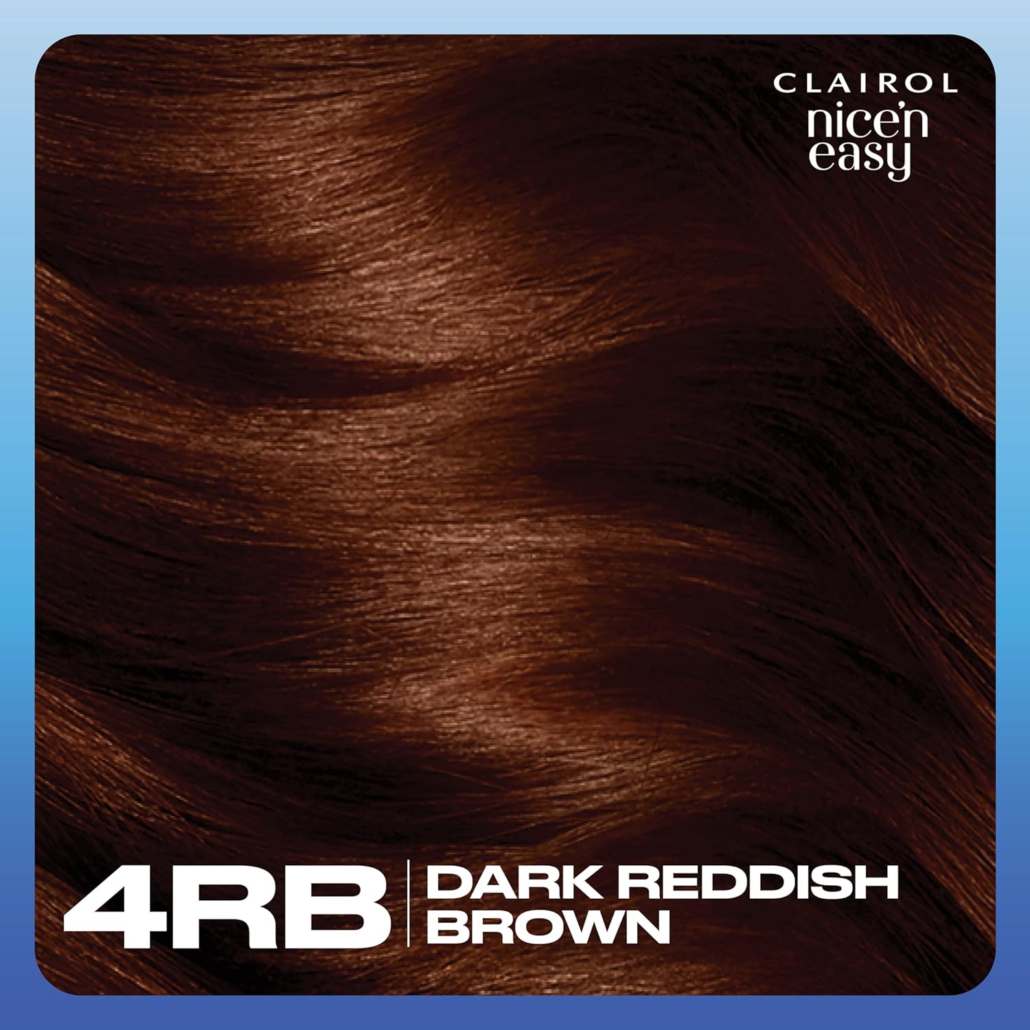 Clairol Nice'N Easy Crème - Permanent Hair Dye with Oil Infusion, 4RB Dark Reddish Brown 6