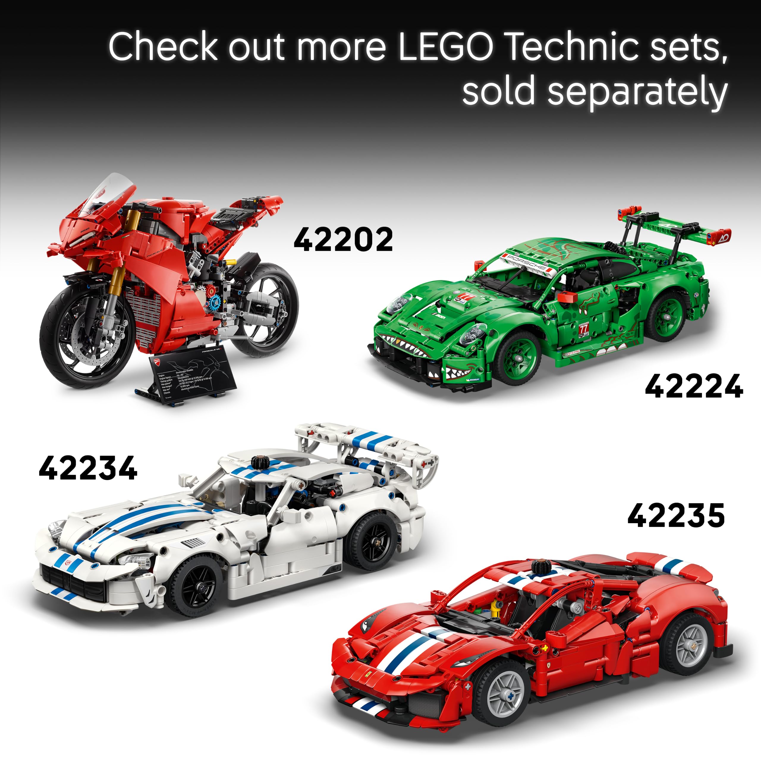 LEGO Technic Ducati Desmo450 MX Factory Motorcycle Building Set - Realistic Engine & Suspension | Ages 10+ 7