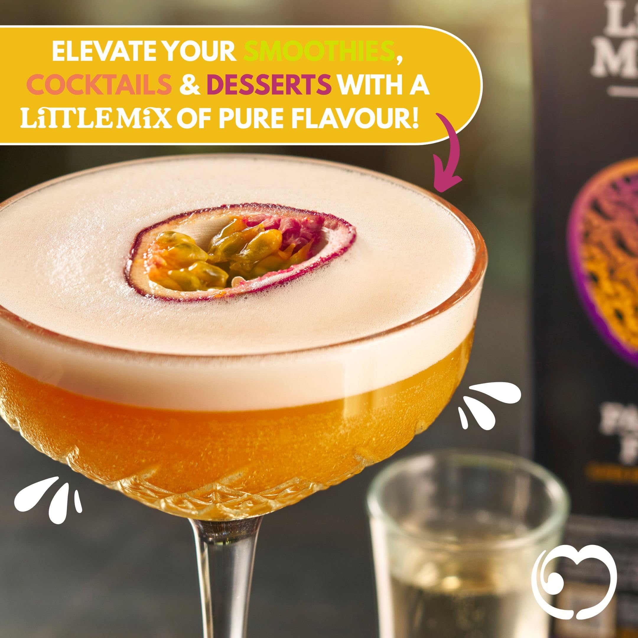 LITTLE MIXERS Passion Fruit Purée - 1L Carton | Cocktail & Dessert Mixer | Made in UK 7