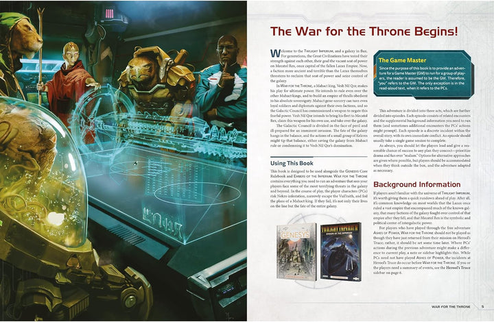 EDGE Studio Genesys Roleplaying Game War for The Throne Sourcebook (ESGNS09EN)