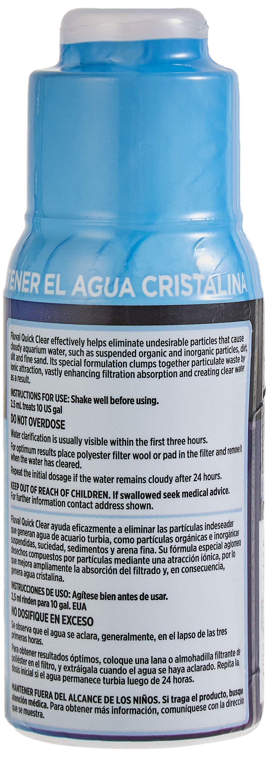 Fluval Quick Clear Water Treatment for Freshwater Aquariums | Clears Cloudy Water in 1-3 Hours | 120ml Liquid