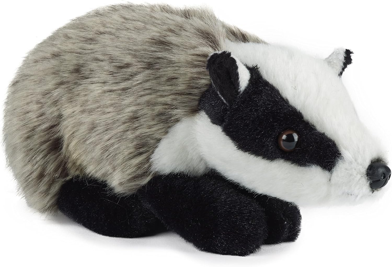 Living Nature Soft Toy - Medium Badger (20cm) - Realistic Plush with Educational Fact Tag 1
