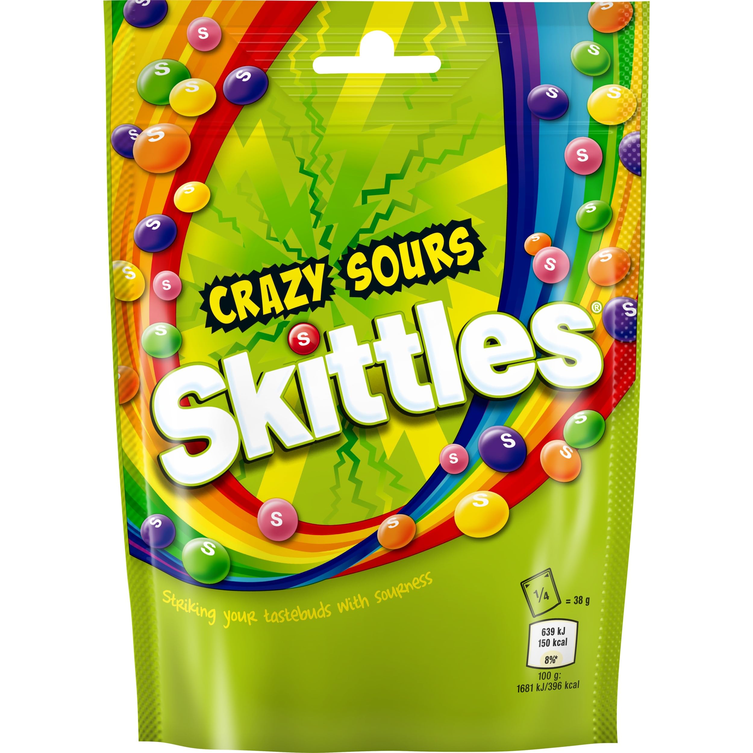 Skittles - Crazy Sours Sweets Pouch 136g 2