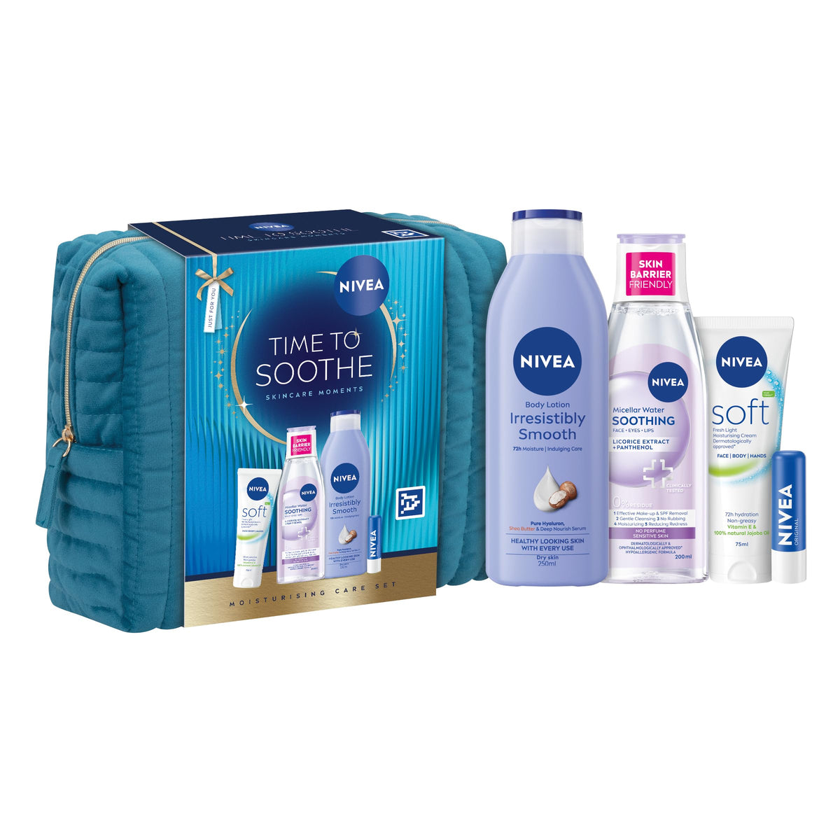 NIVEA TIME TO SOOTHE Beauty Gift Set - 5-Piece Skincare Collection