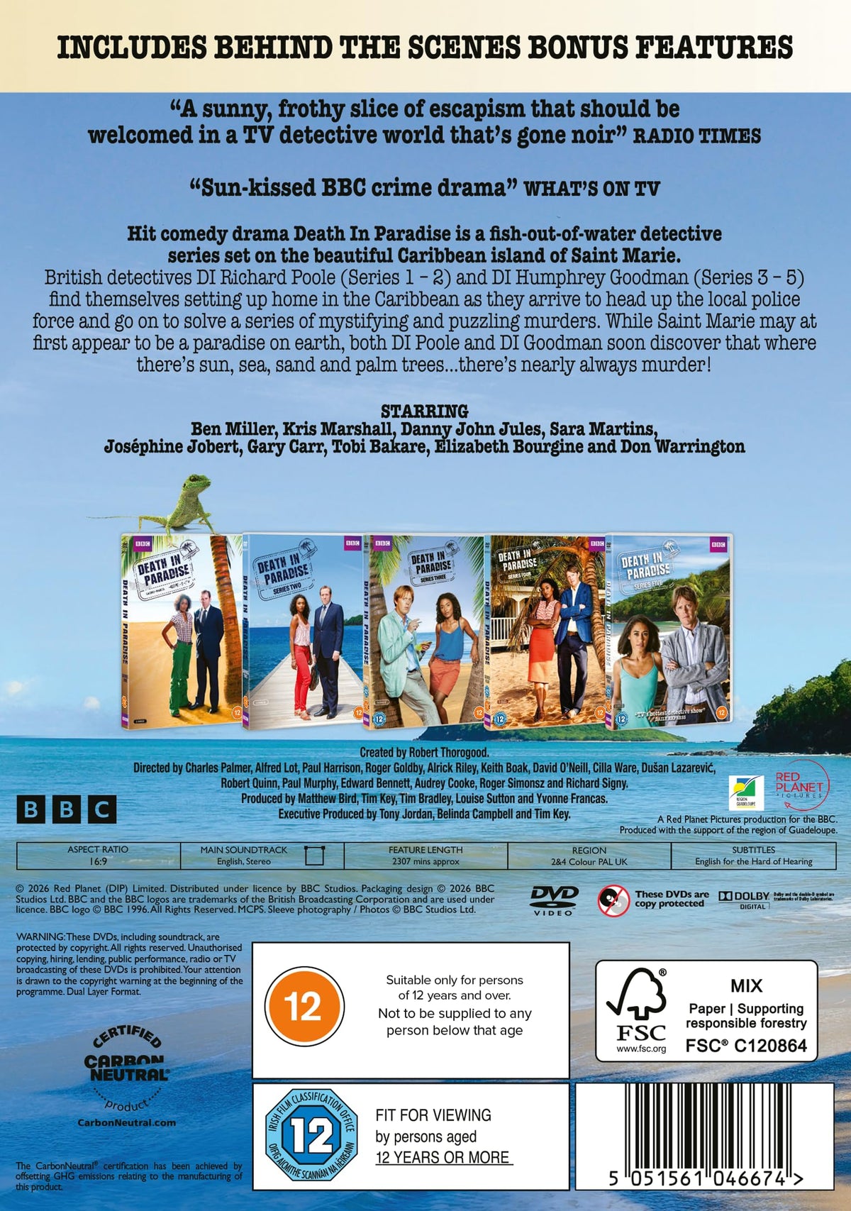 Death in Paradise: Series 1-5 [DVD]