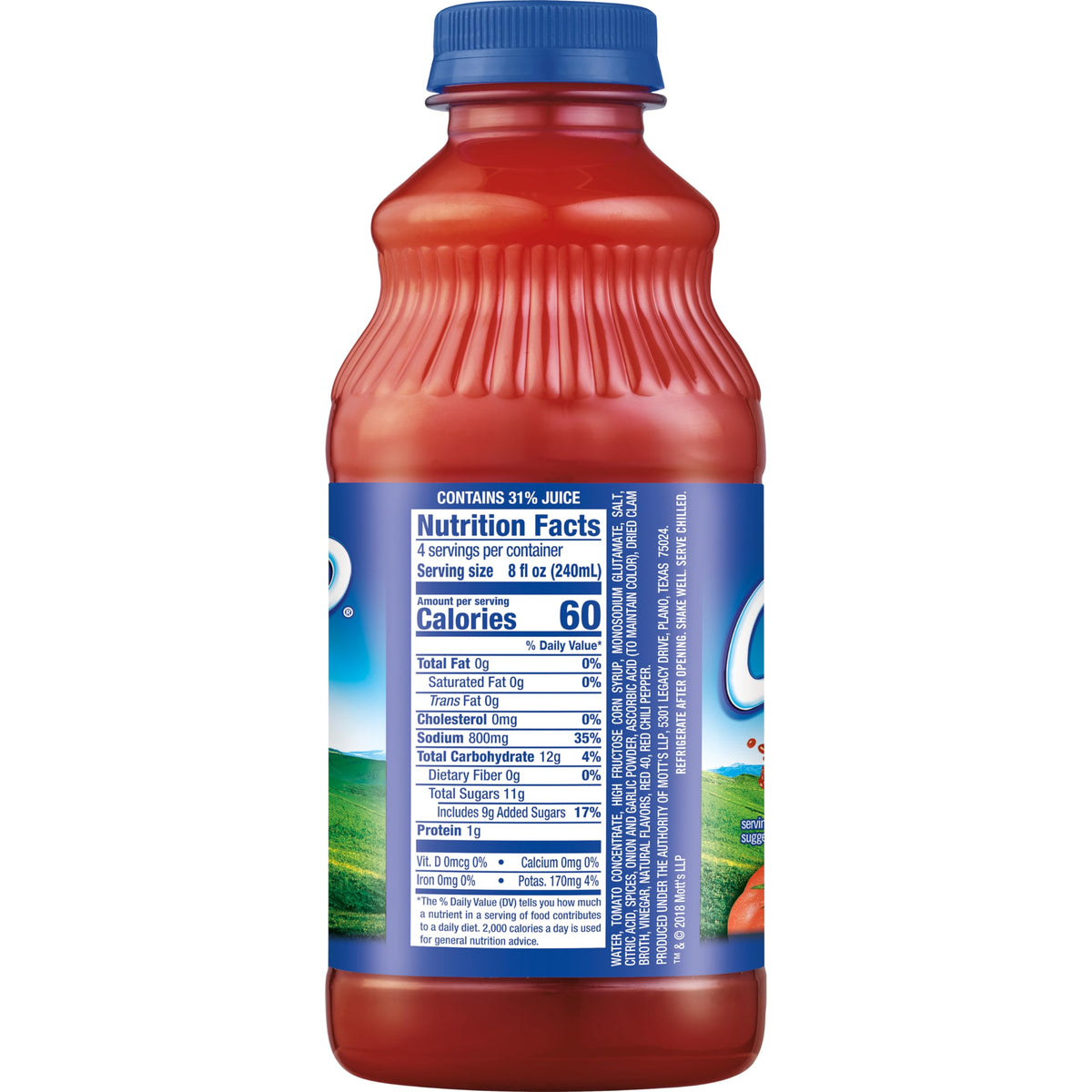 Clamato Tomato Cocktail Juice - 946 ml