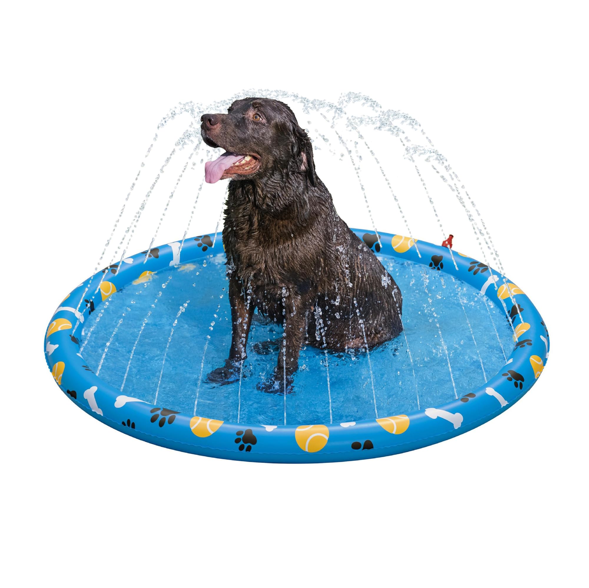 Bestway Dog Splash Pad Sprinkler Mat - Non-Slip Cooling Fun | Durable PVC | 60x240x240mm 1