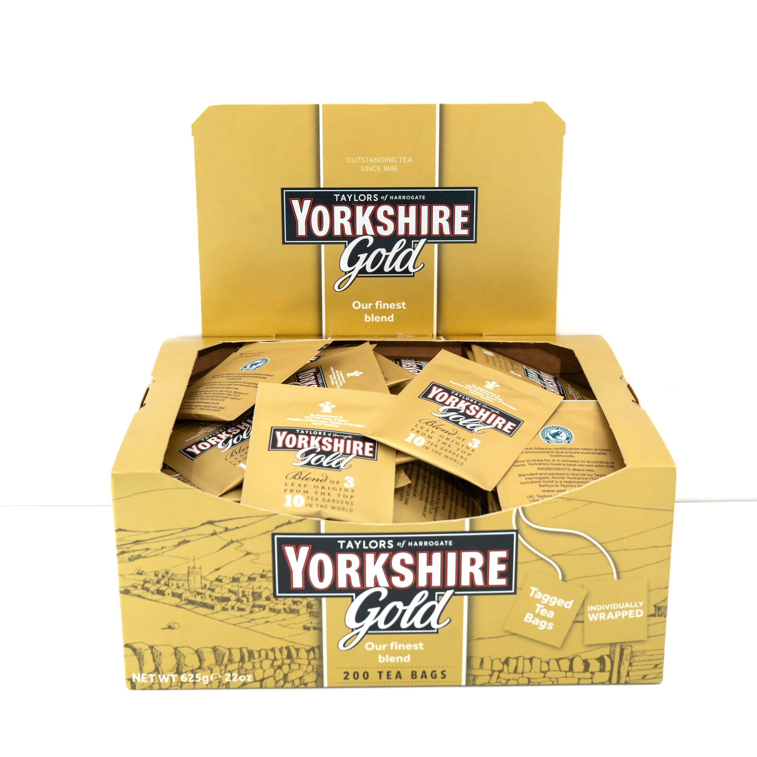 Yorkshire Tea Gold Black Tea Bags - 120 Count (6 Boxes of 20) | Rainforest Alliance Certified 5