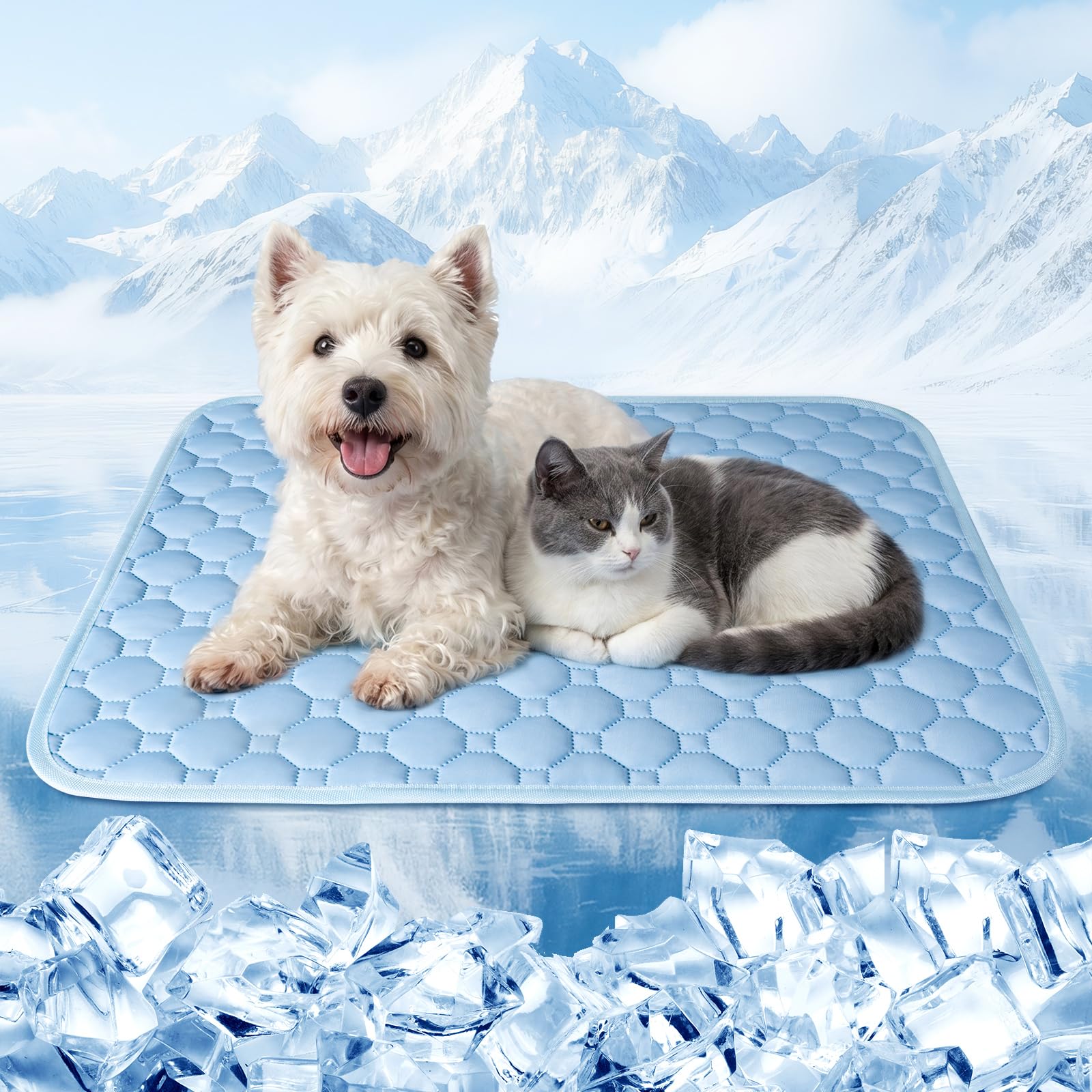 Gimars Cooling Mat - Washable, Breathable, Non-Slip | 60 x 50 cm