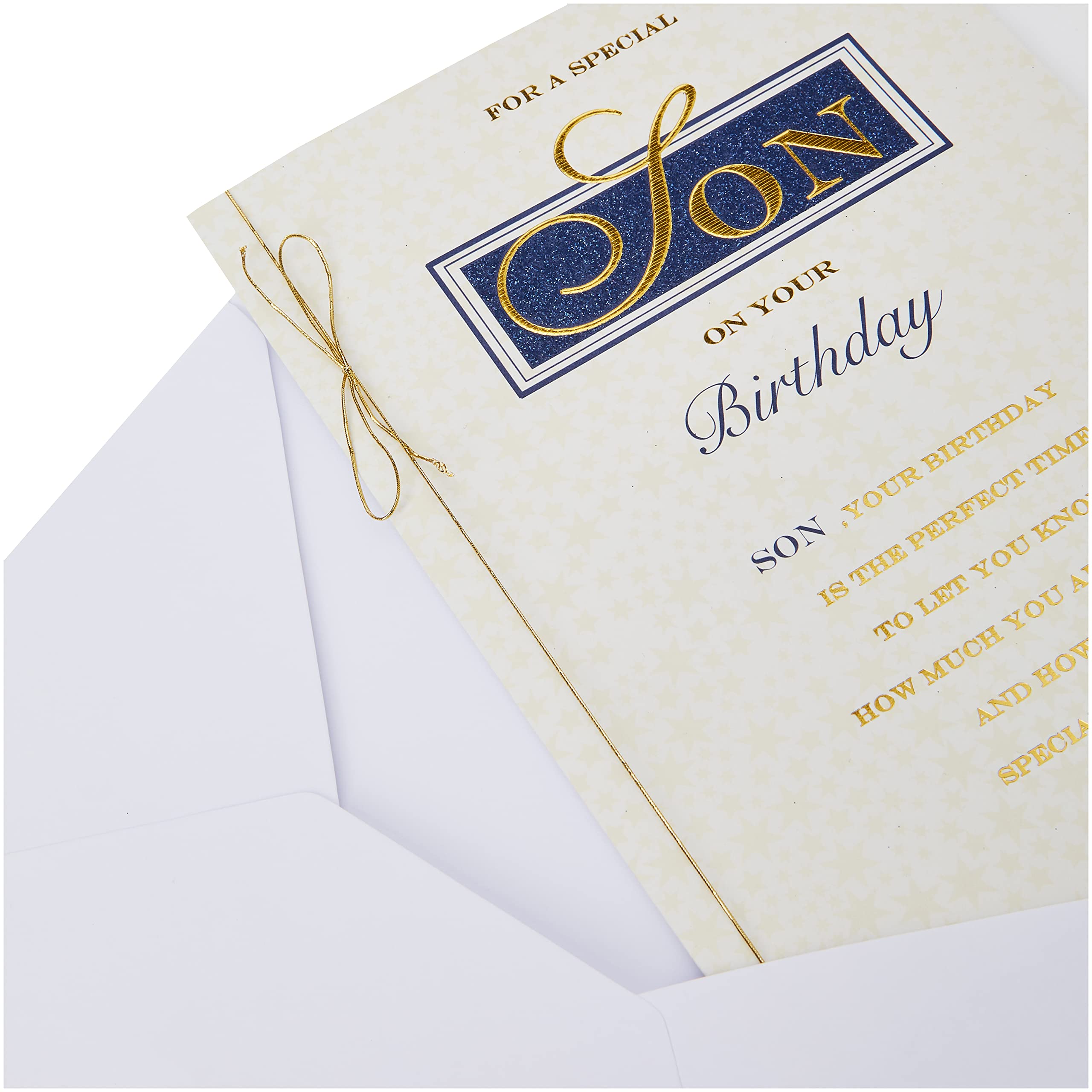 Piccadilly Greetings Traditional Birthday Card for Son | Green | 10 x 7 inches 2