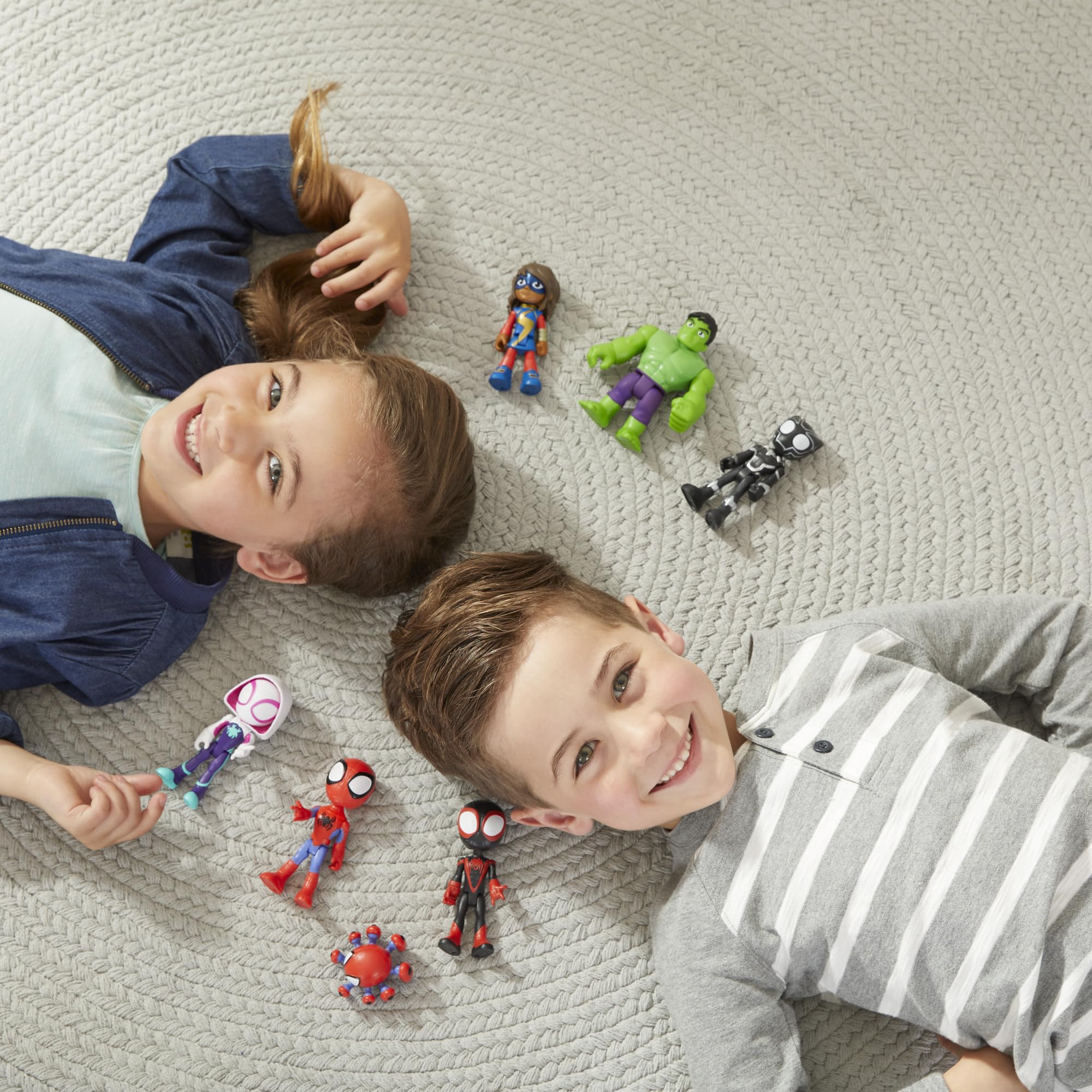 SPIDEY AND HIS AMAZING FRIENDS Team Spidey and Friends Figure Collection - 7 Action Figures, Ages 3+ 6