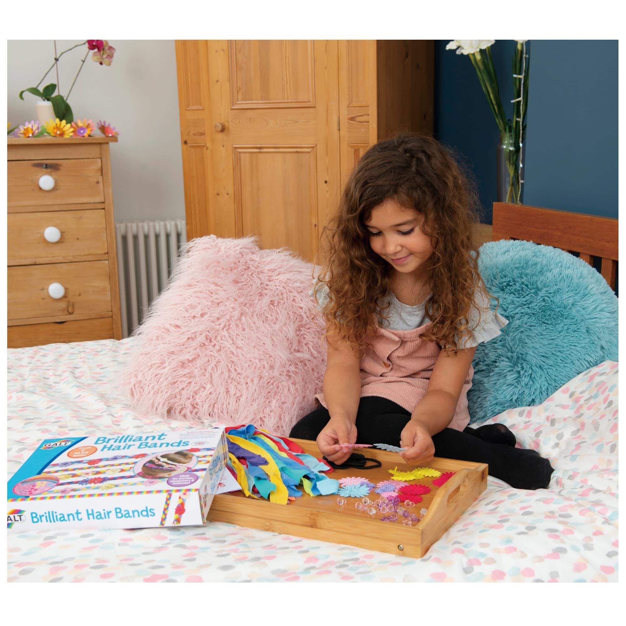 Galt Toys Brilliant Hair Bands Craft Kit - Create 8 Hair Bands | Ages 6+ 4