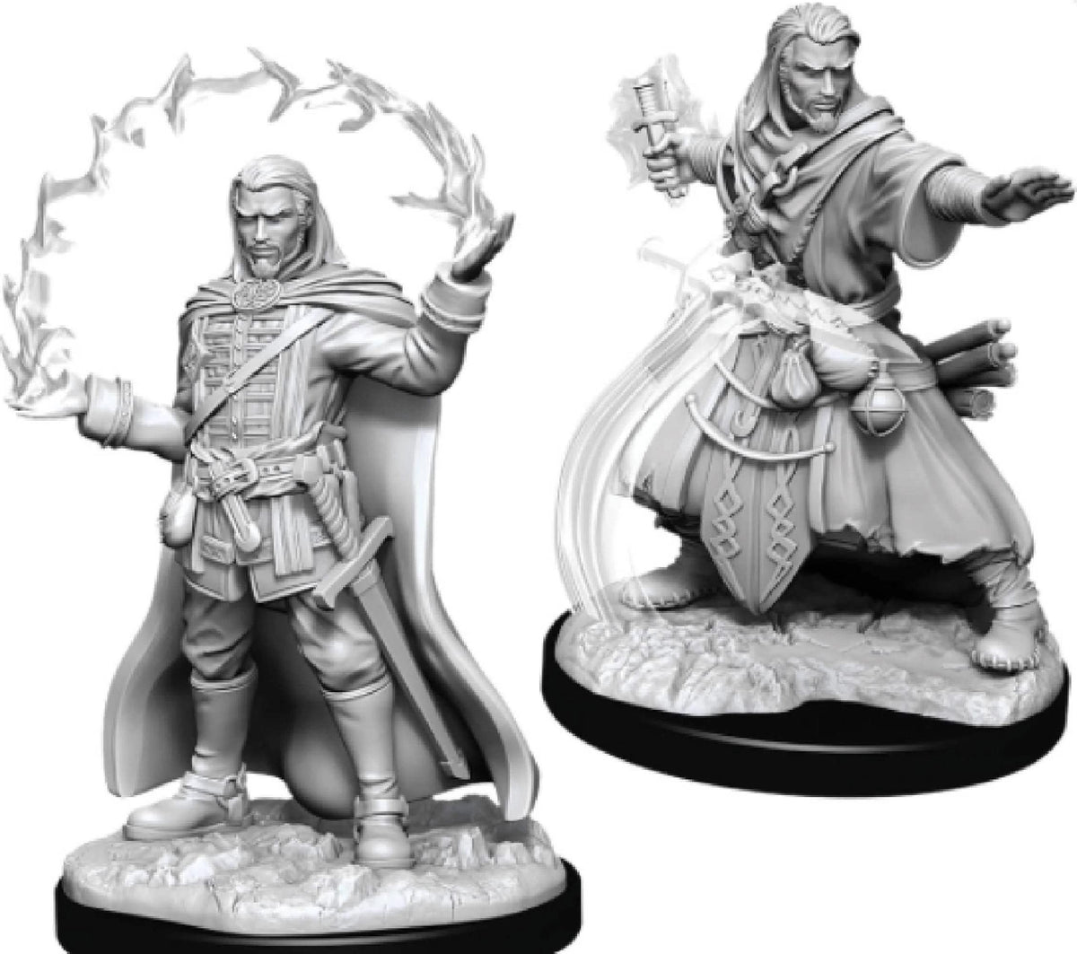 Dungeons & Dragons Nolzur’s Human Wizard Unpainted Miniature - 6 Units, 14+