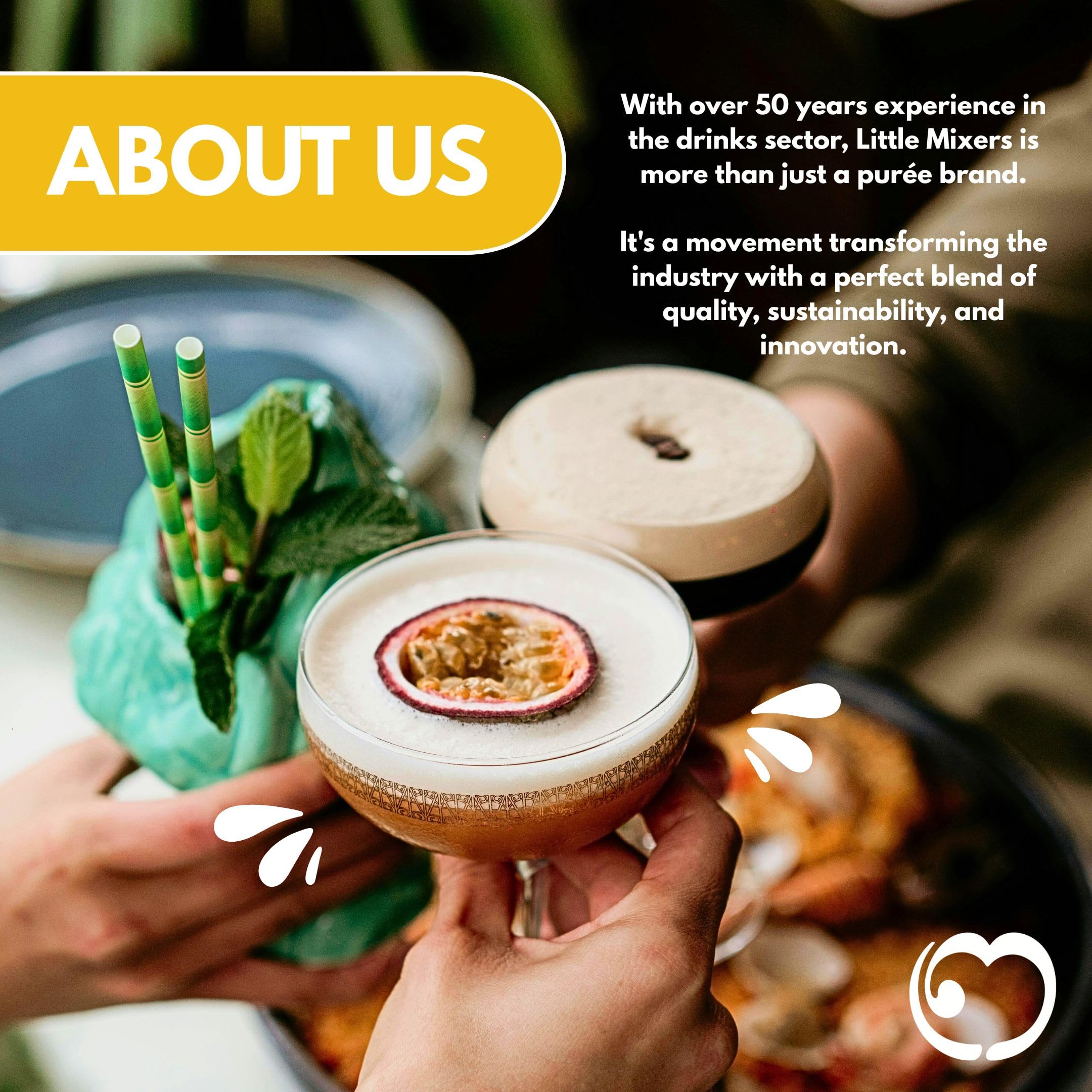 LITTLE MIXERS Passion Fruit Purée - 1L Carton | Cocktail & Dessert Mixer | Made in UK 4