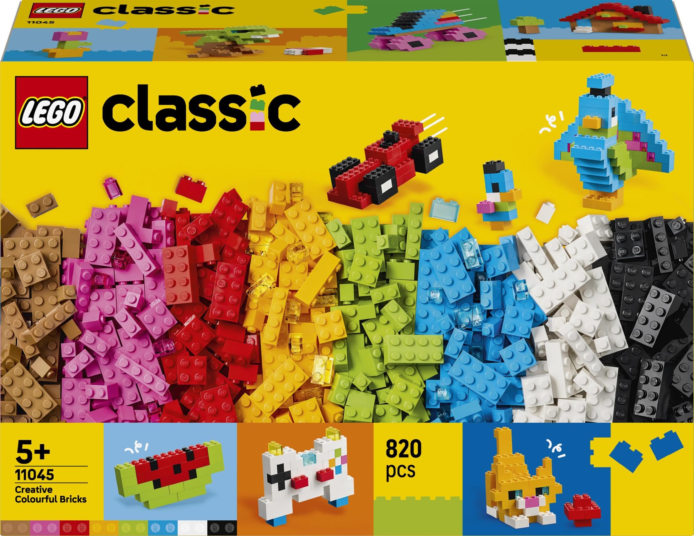 LEGO Classic Creative Colourful Bricks Set 11045 - 820 Pieces | Ages 5+ | Fine Motor Skills Toy 6