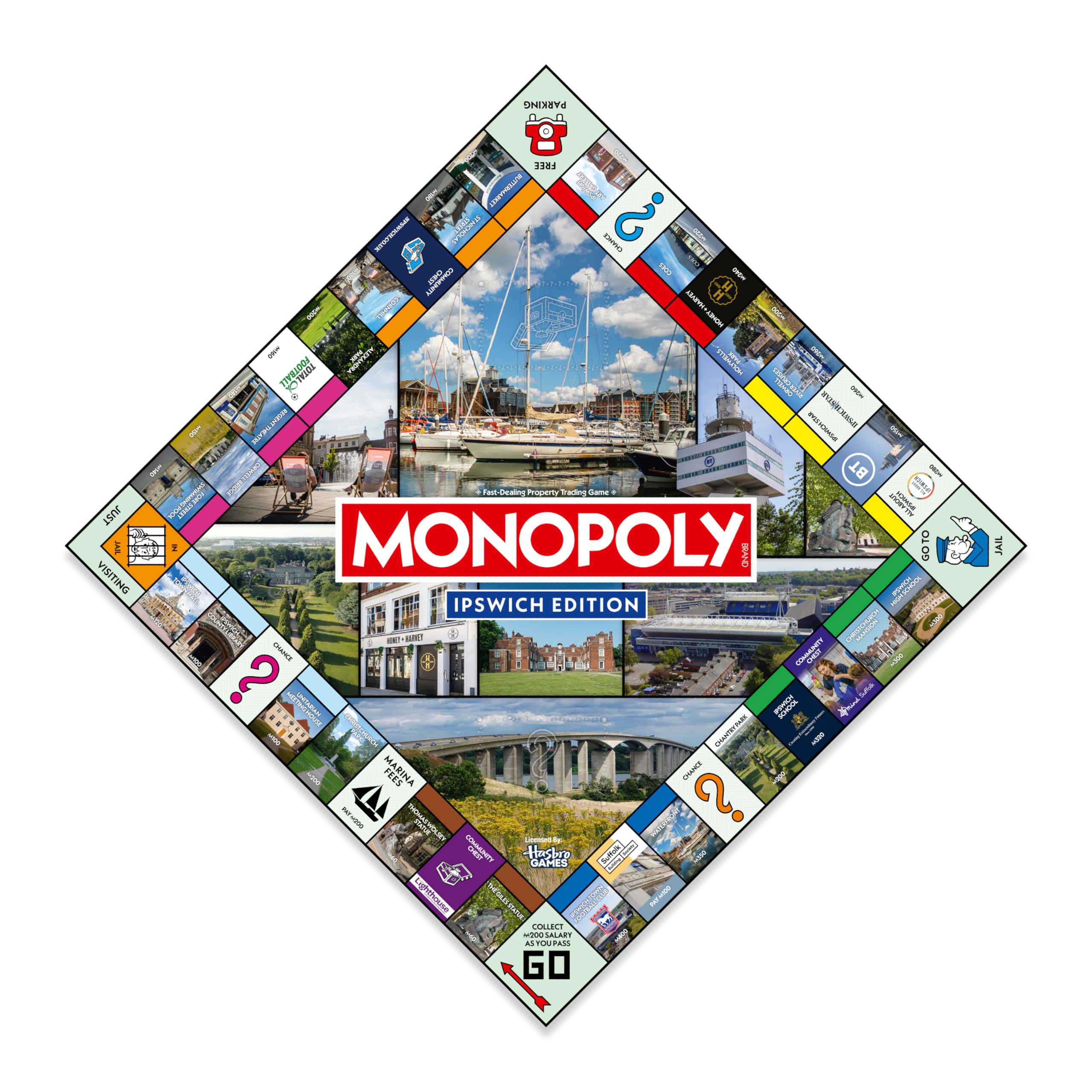 Winning Moves Ipswich Monopoly Board Game | Standard Edition | 2-6 Players | Ages 8+ 4