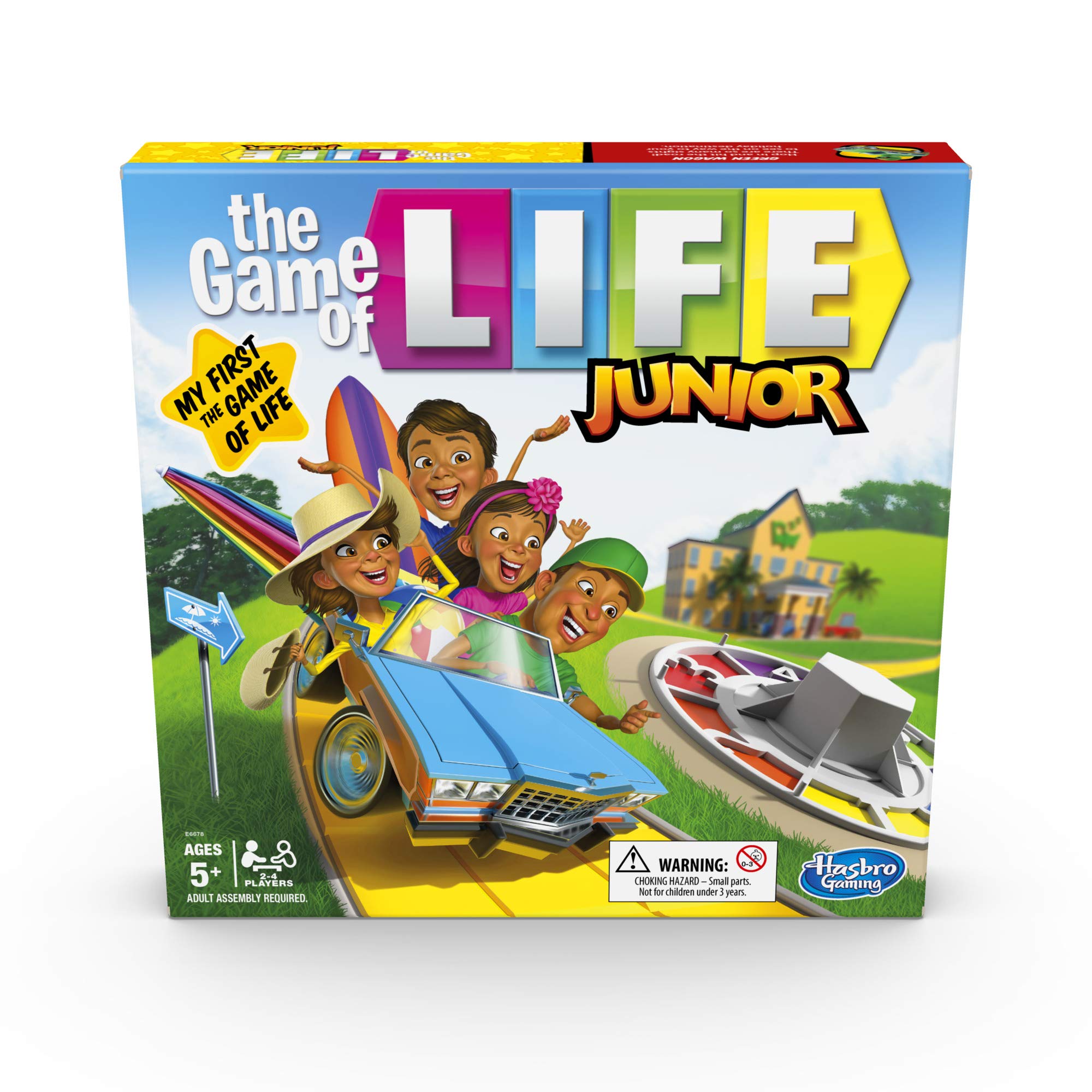 Hasbro Gaming The Game of Life Junior Board Game for Kids, Ages 5 and Up, 2-4 Players 1