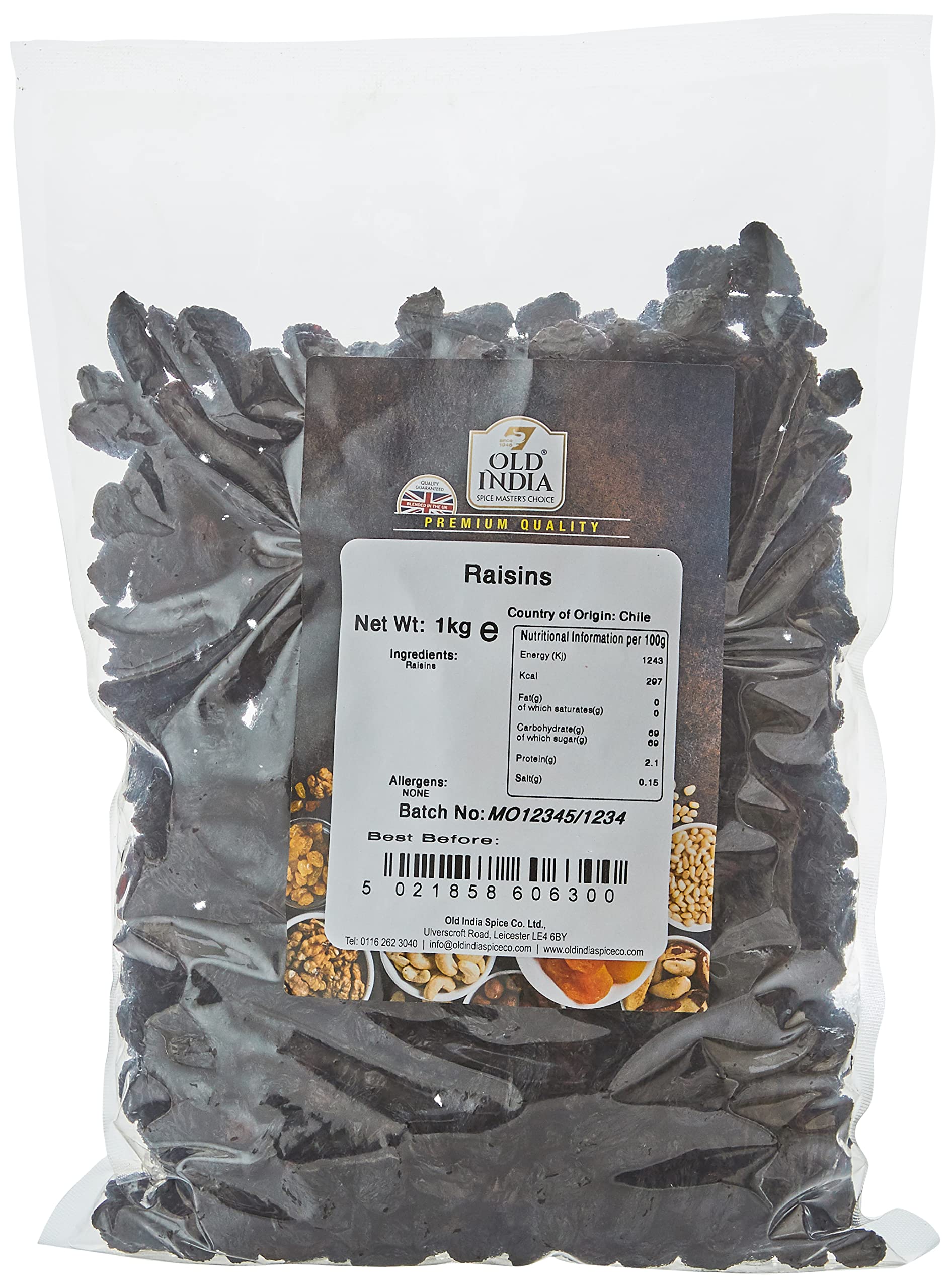 Old India Raisins - 1kg Natural Dried Fruit 1