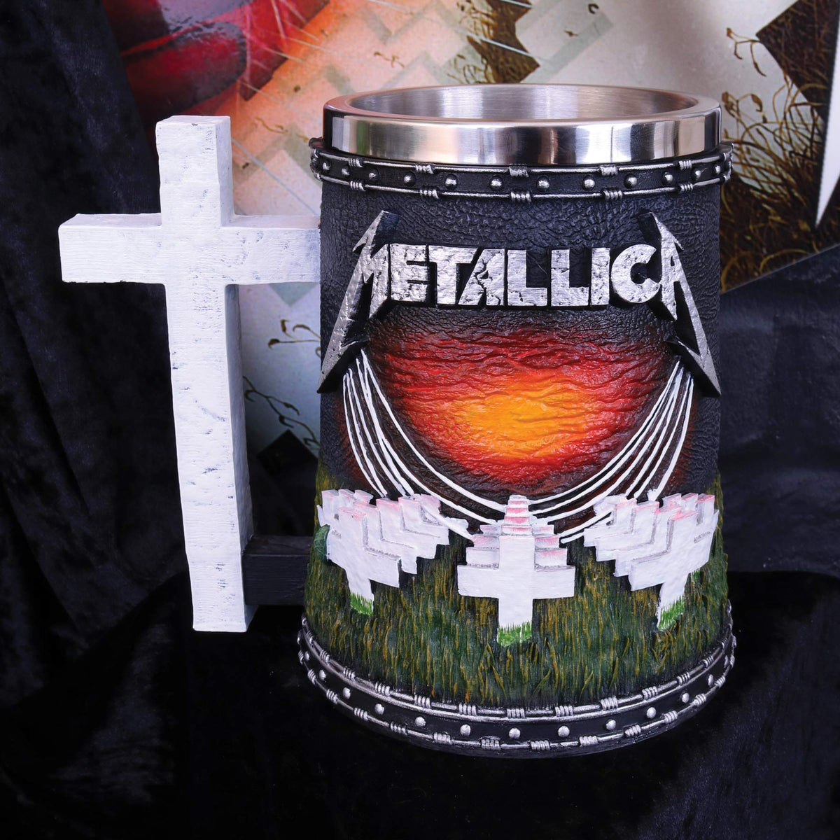 Nemesis Now Metallica Master of Puppets Tankard - Resin, Black