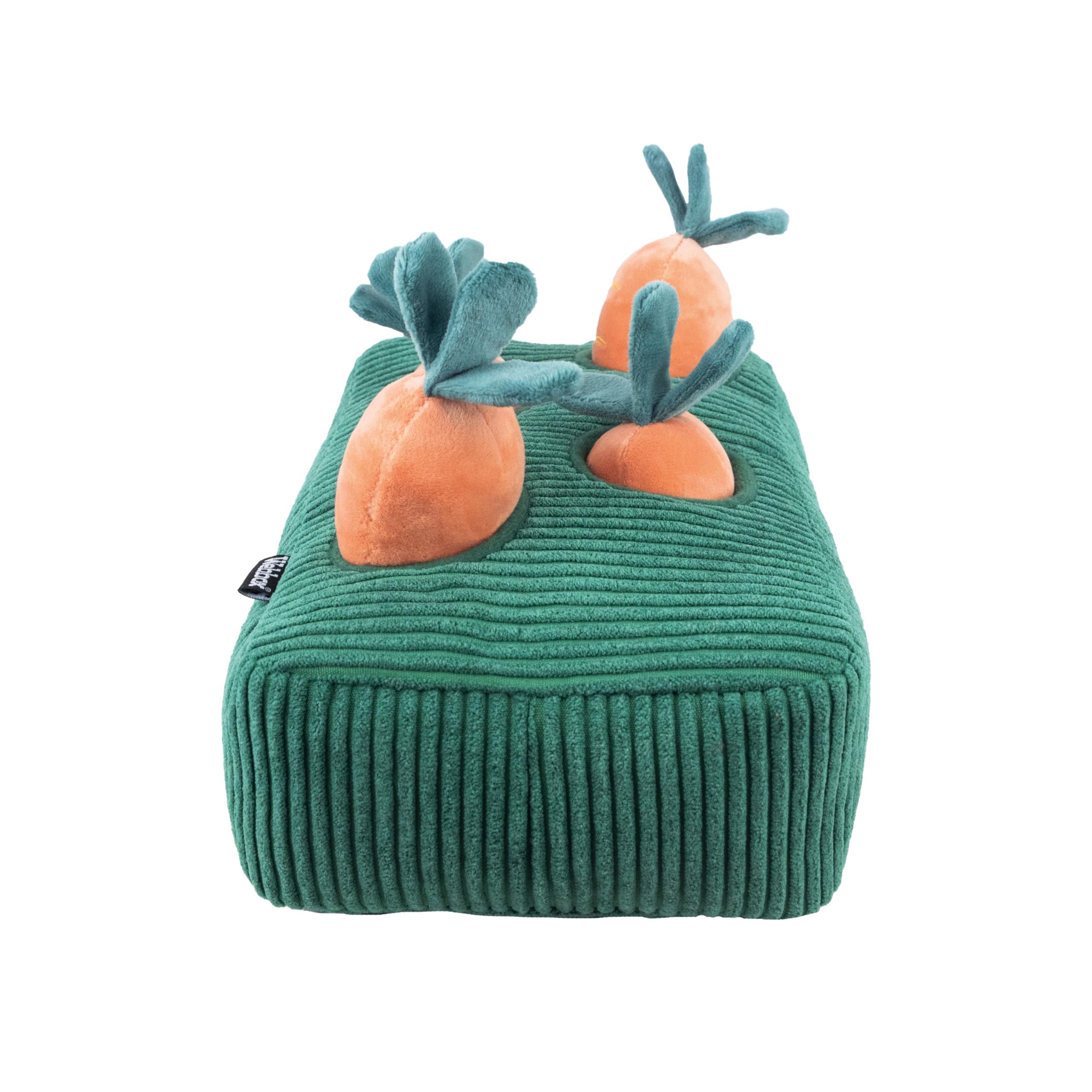 Webbox Carrot Patch Dog Toy - Interactive Treat Hiding Puzzle | Plush | All Breed Sizes