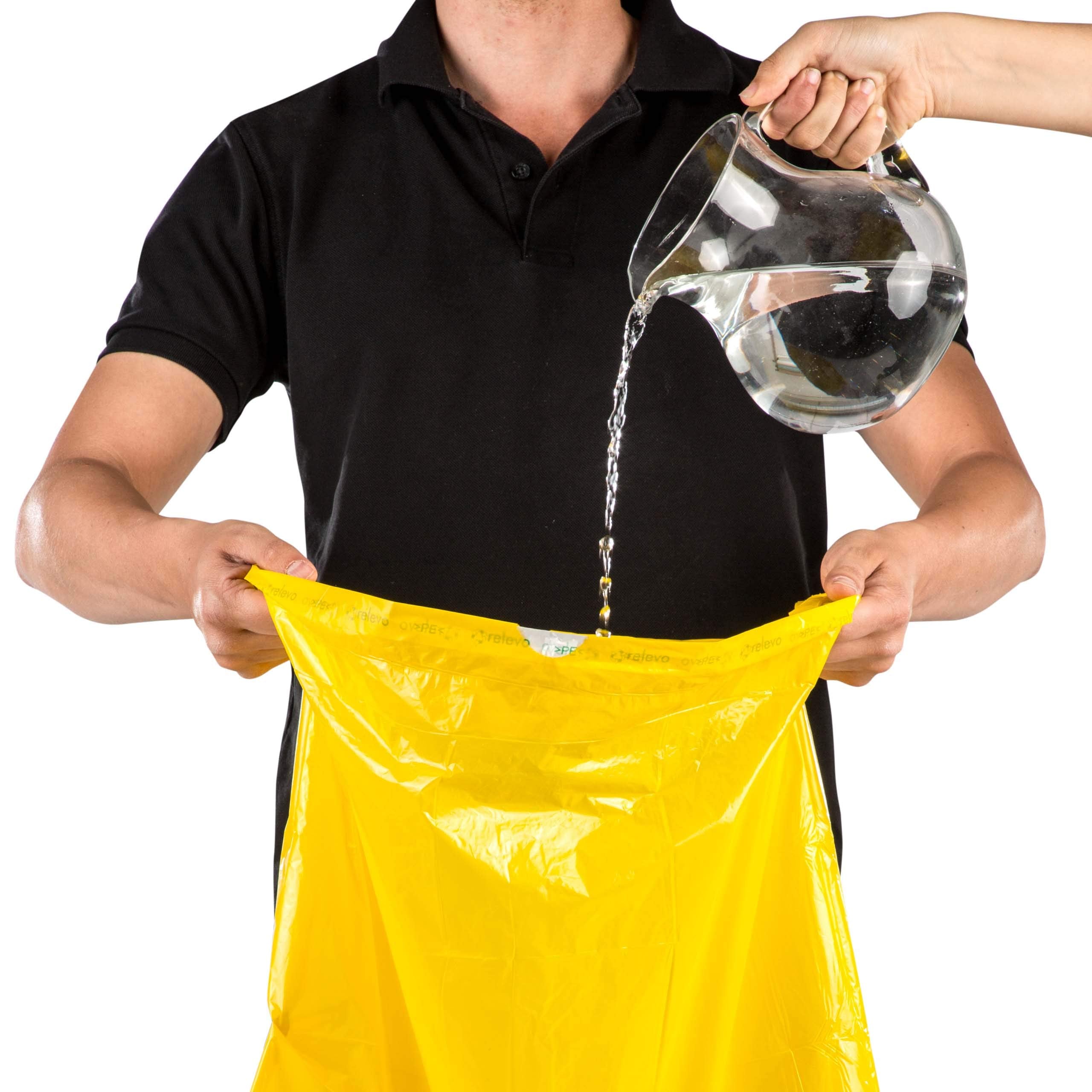 Relevo 30L Yellow Bin Bags with Drawstrings | 45 Units | 100% Recycled Material | 55x60 cm 6
