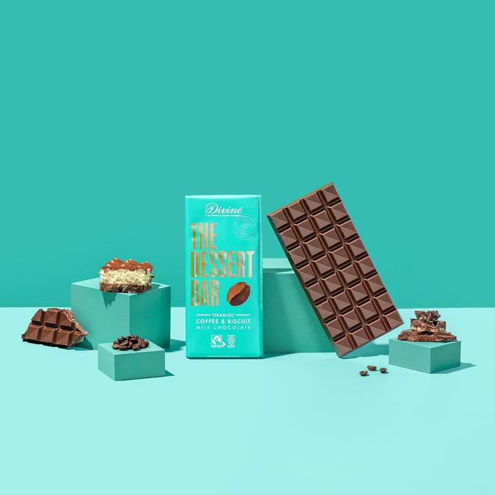 Divine - Dessert Bar 38% Milk Chocolate Tiramisu with Coffee & Biscuit (180g)