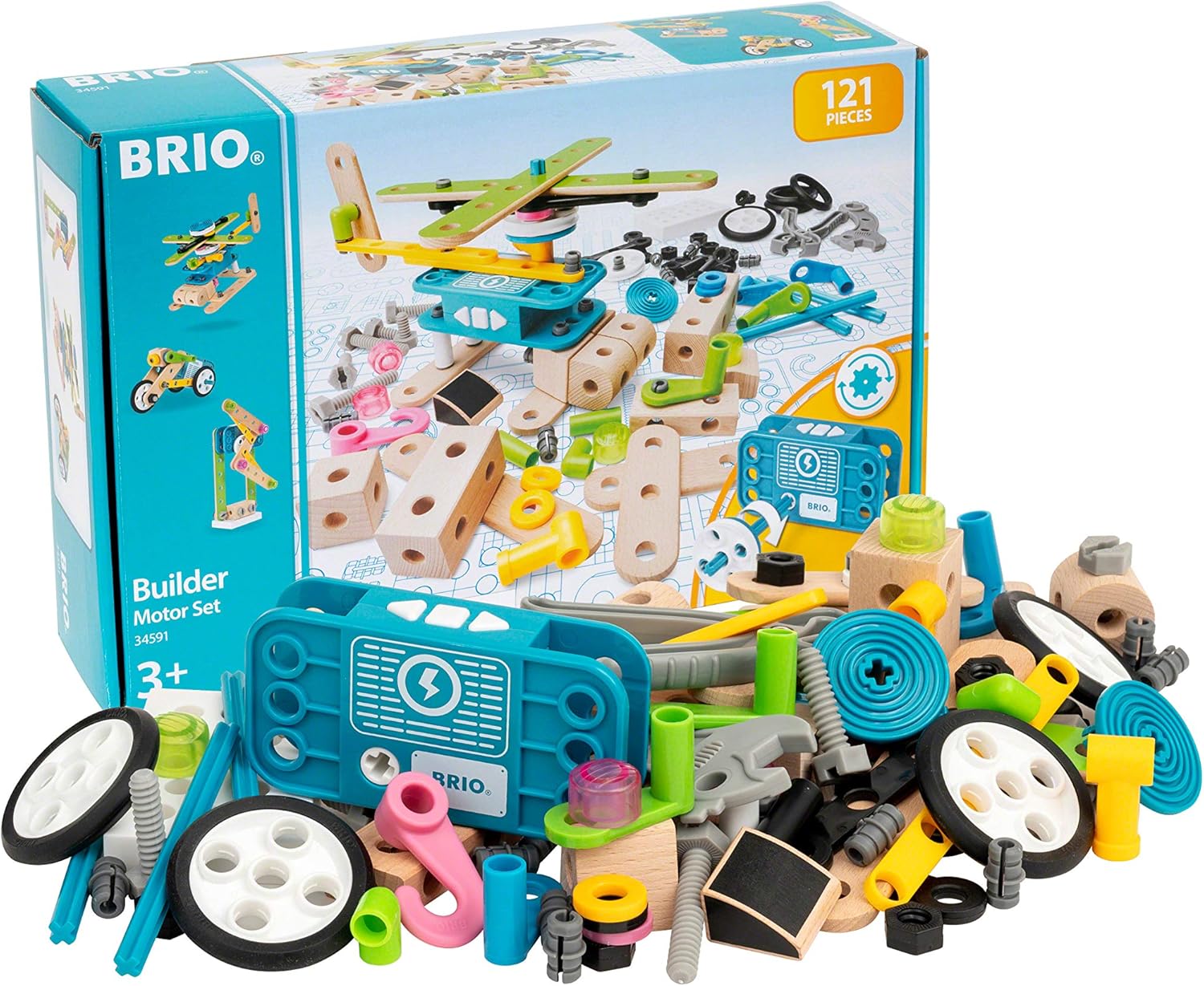 BRIO Builder Motor Construction Set - STEM Building Toy for Ages 3+ 9