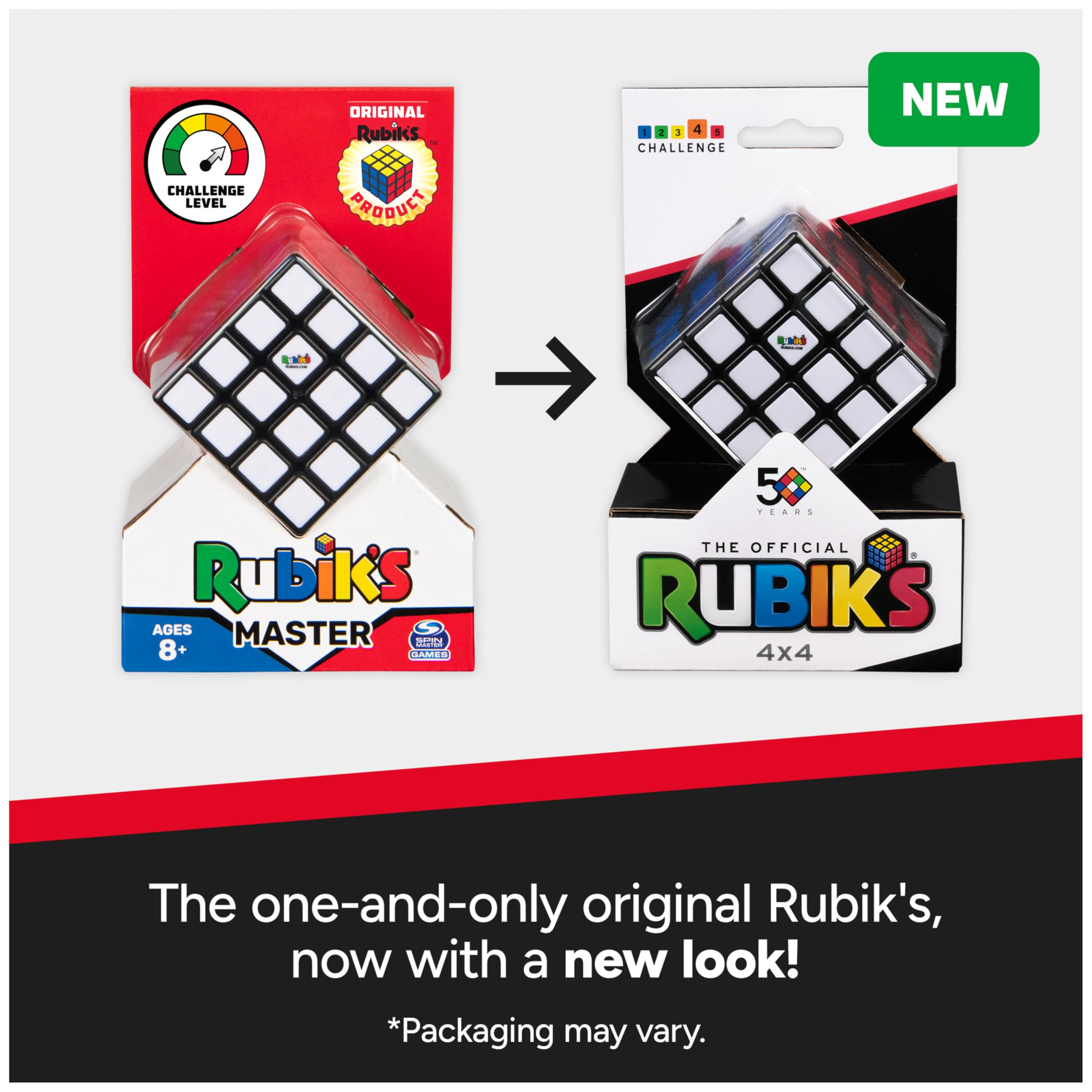 Rubik's Master 4x4 Sequential Puzzle Cube | Multicolor Plastic | Age 8-98 5