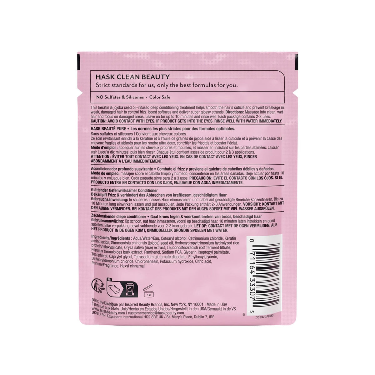 HASK Smooth Keratin Deep Conditioner Treatment - 50ml 3