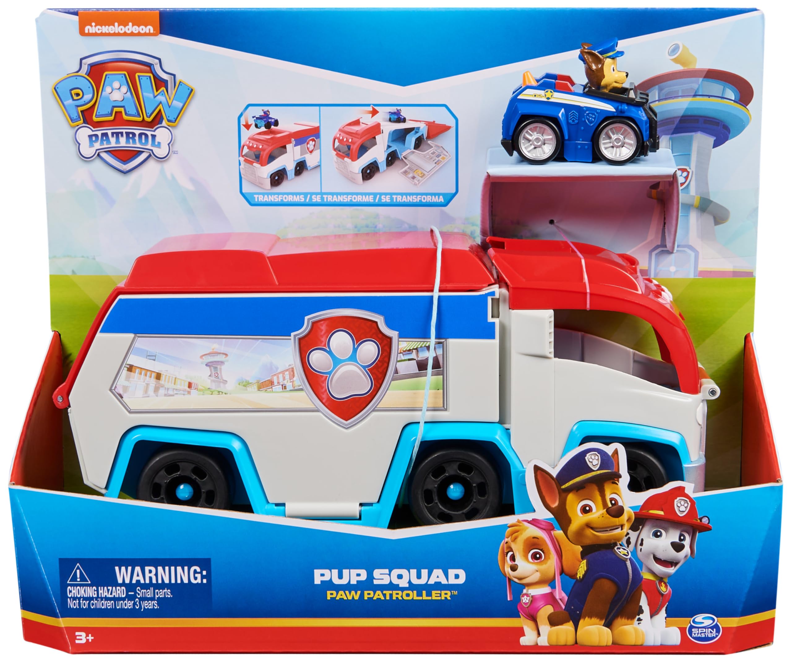 Paw Patrol Pup Squad Patroller Team Vehicle with Chase Racer Toy Lorry | Ages 3-9 | 2 Items 3