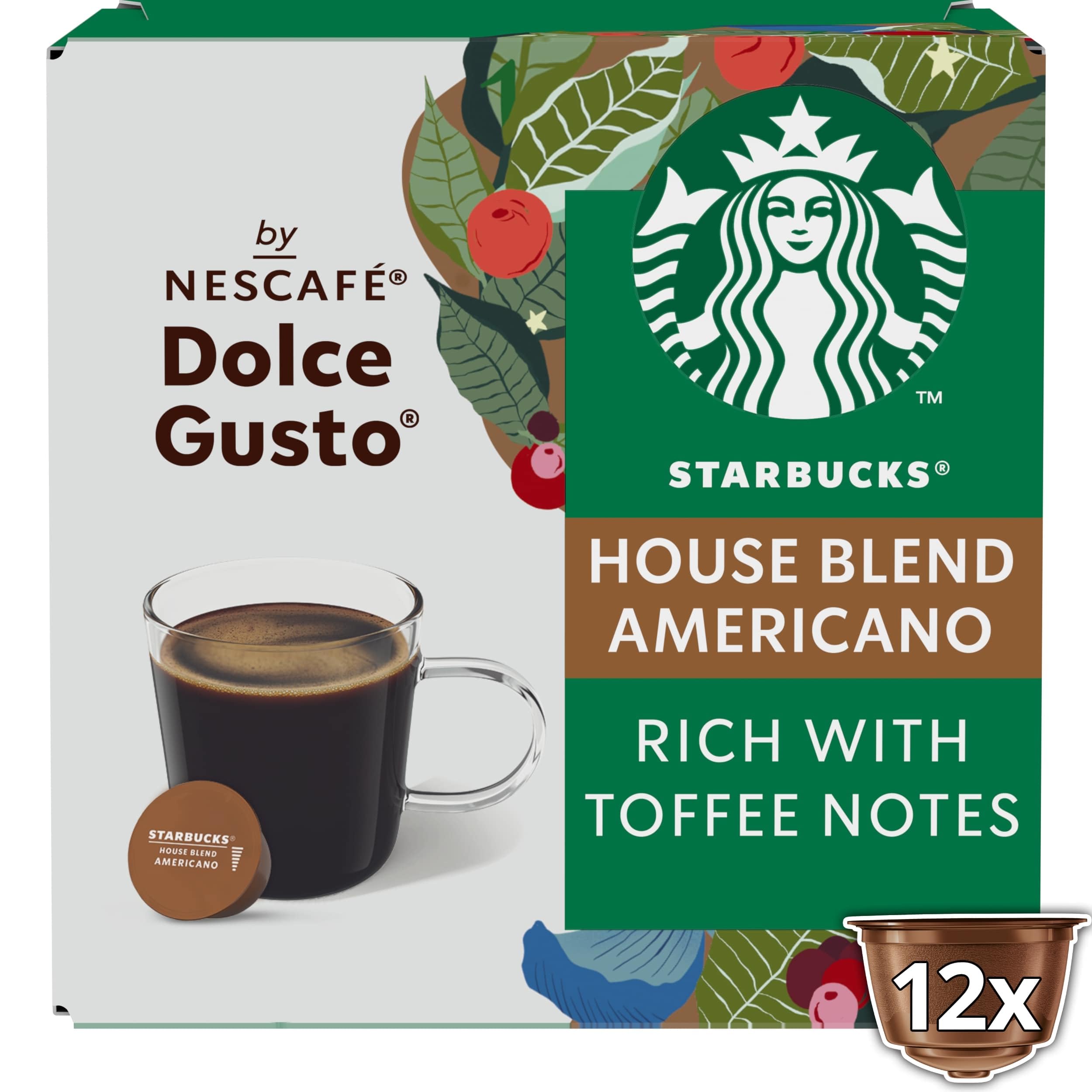 STARBUCKS Americano House Blend Medium Roast Coffee Pods for NESCAFÉ Dolce Gusto | 72 Count (6 x 12) 2