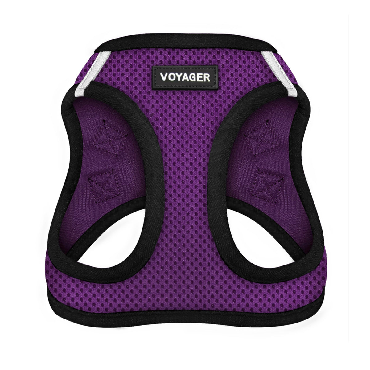 Best Pet Supplies Voyager Step-In Air Mesh Dog Harness - XXS, Purple/Black Trim
