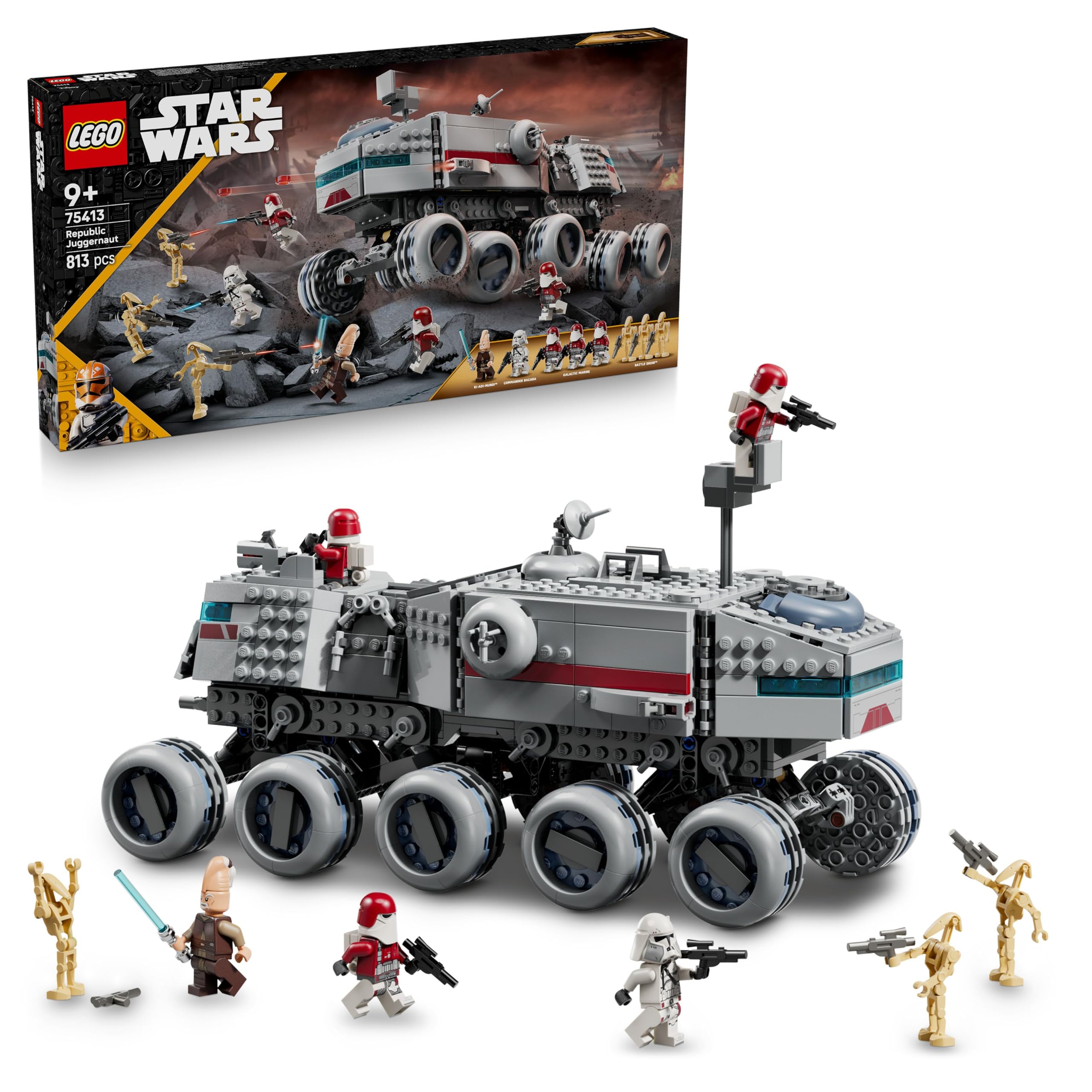 LEGO Star Wars 75413 Republic Juggernaut - Building Toy with 5 Minifigures & 3 Battle Droids 1