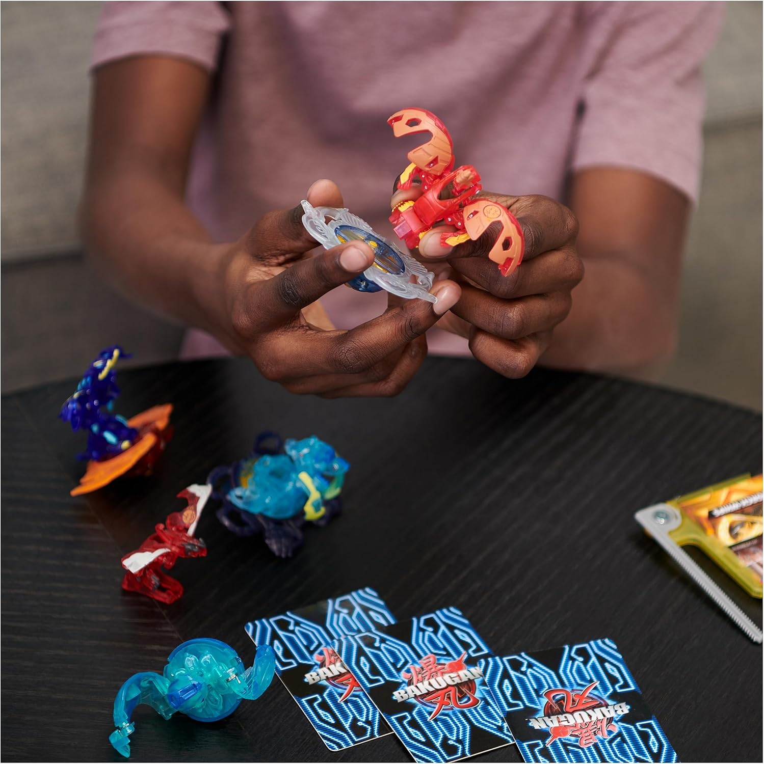 BAKUGAN Ultimate 6-Pack - Spinning Attack Dragonoids, Titanium & Core Balls for Kids 6-8 9