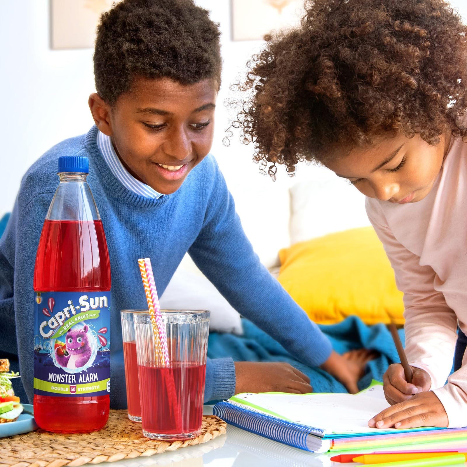 Capri-Sun Monster Alarm Squash (1 Litre) - No Added Sugar, Double Strength 4