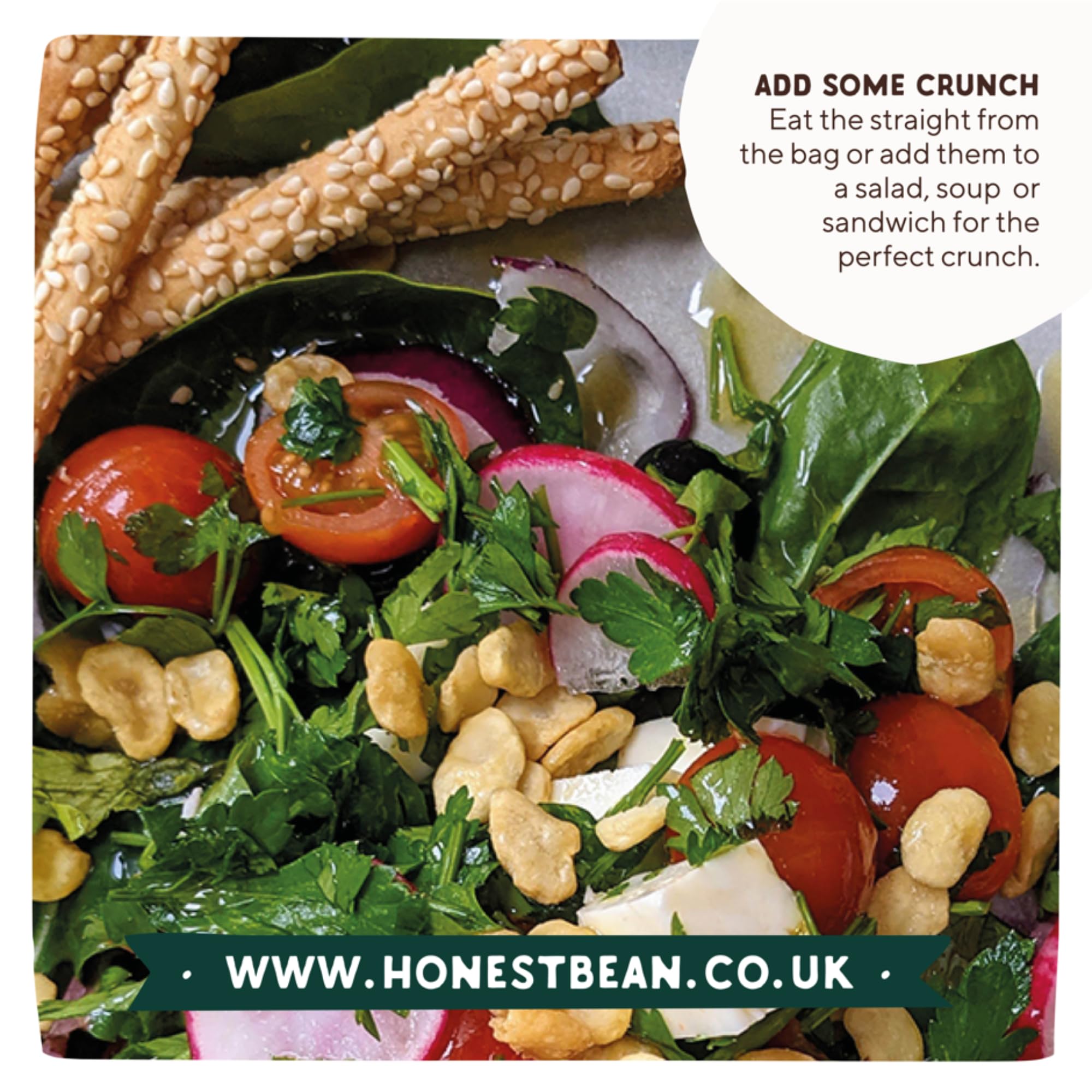 The Honest Bean Co Roasted Fava Bean Chilli & Lemon - High Protein, Vegan Snack, 120g 6
