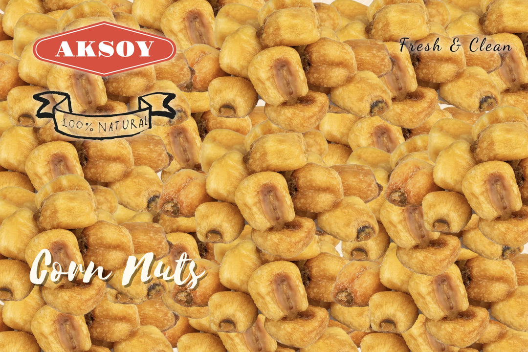 Aksoy Natural Craving Salted and Roasted Corn Nuts 500g - Original Toasted, Resealable Bag