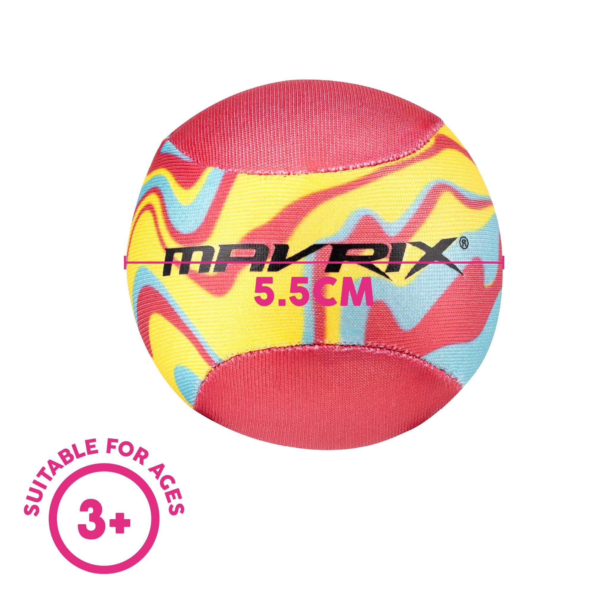 Mavrix Water Skim Ball - Bounces & Skims on Water | 5.5cm Diameter | Ages 3+ 6