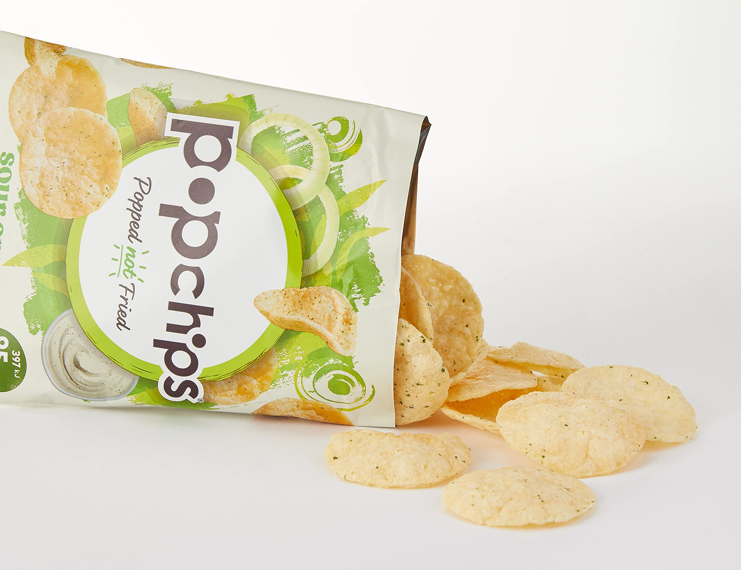 Popchips Sour Cream and Onion Popped Potato Chips - 24 Pack (23g Each), No Artificial Flavours, Vegan Friendly 5