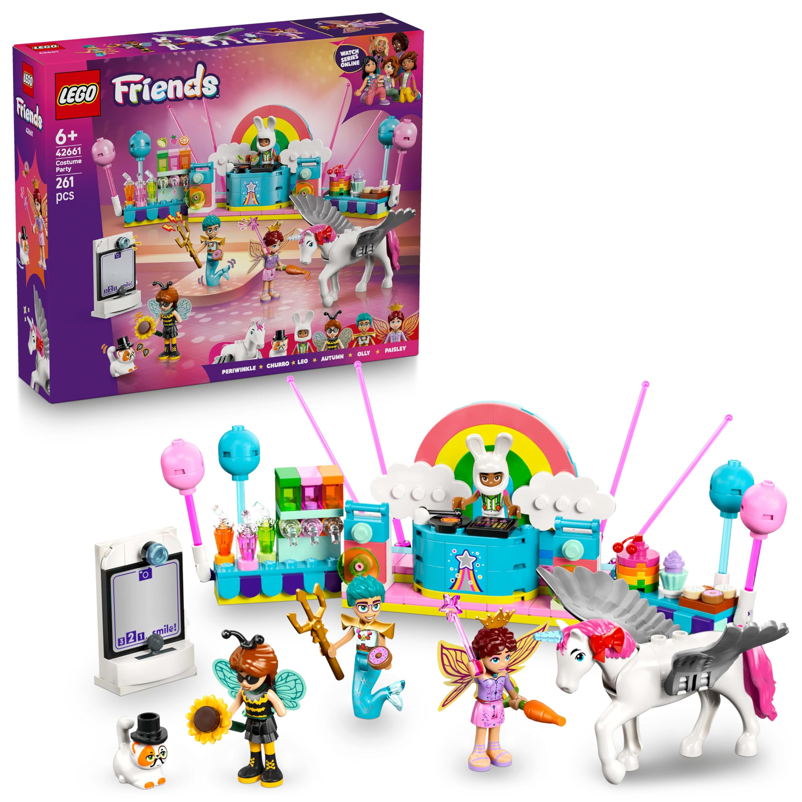 LEGO Friends Costume Party with Unicorn & Fairy - Building Playset for 6+ Year Olds 1