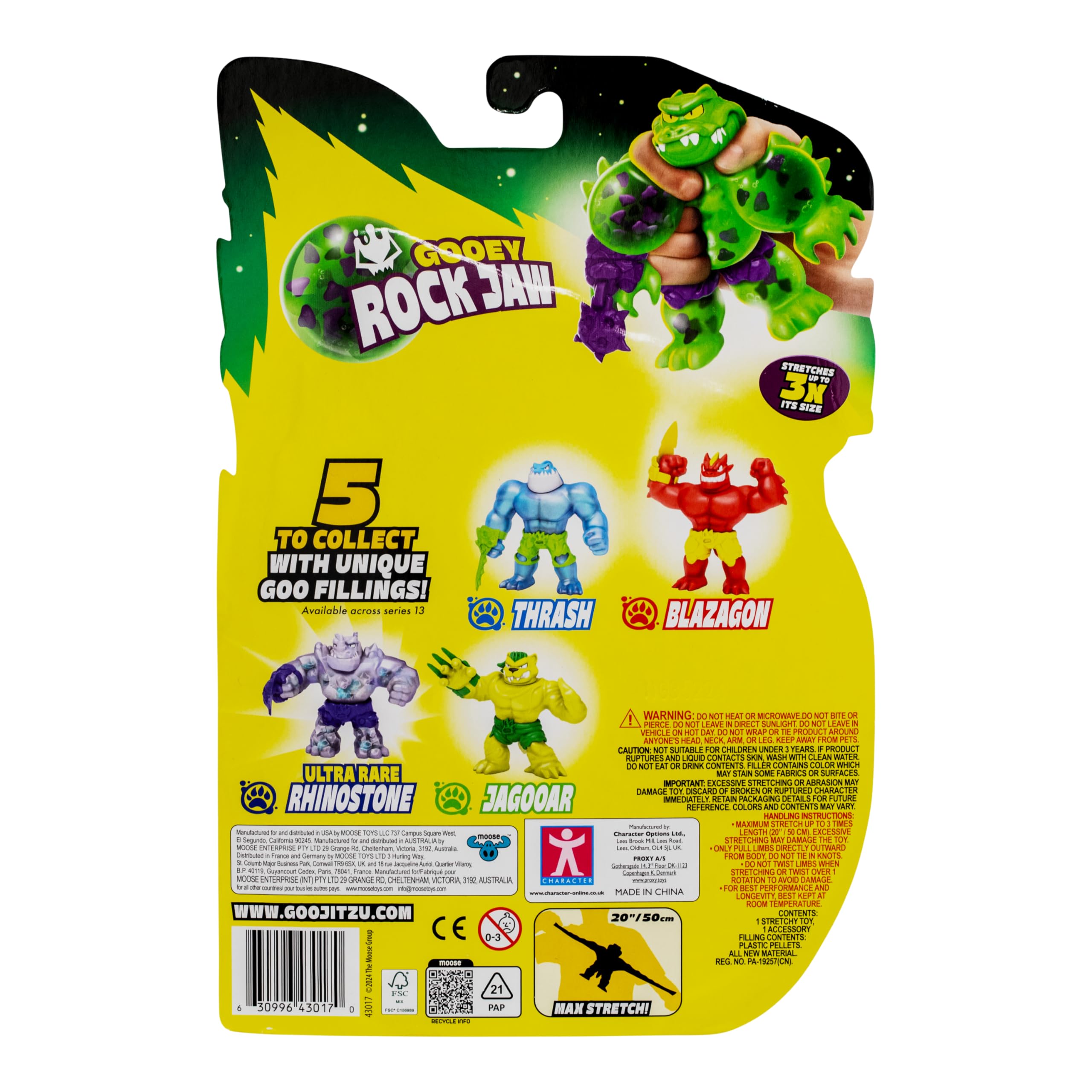 Heroes of Goo Jit Zu Meteor Madness Rock Jaw - Stretchy Goo-Filled Action Figure with Meteor Rock Mace 3