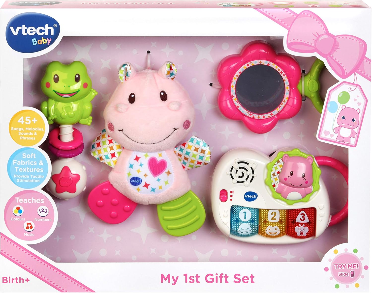 VTech My First Gift Set New Baby Gifts | Newborn Baby Toys Including Hippo Anima 1