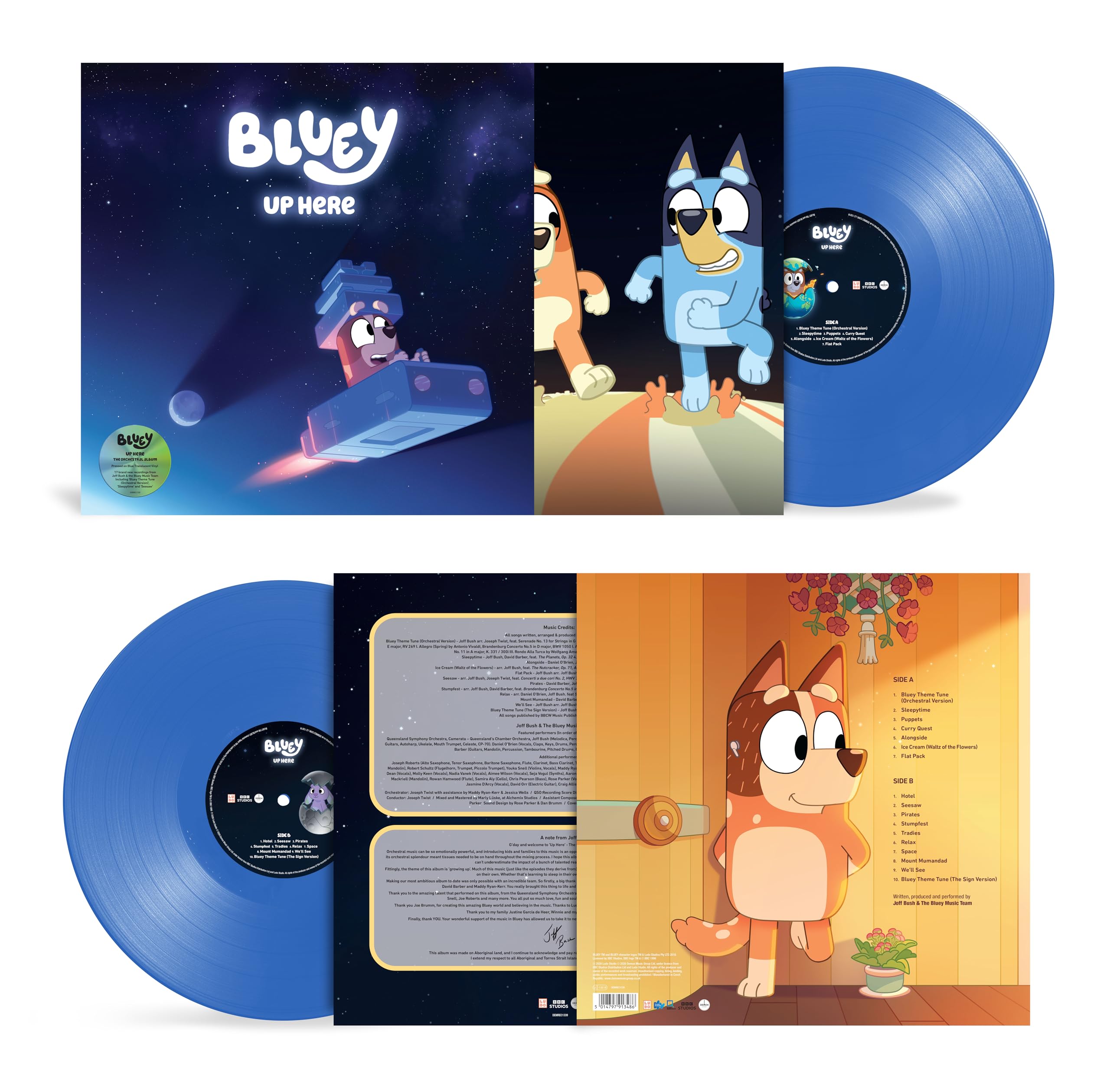 Bluey - Up Here [Translucent Blue Vinyl]